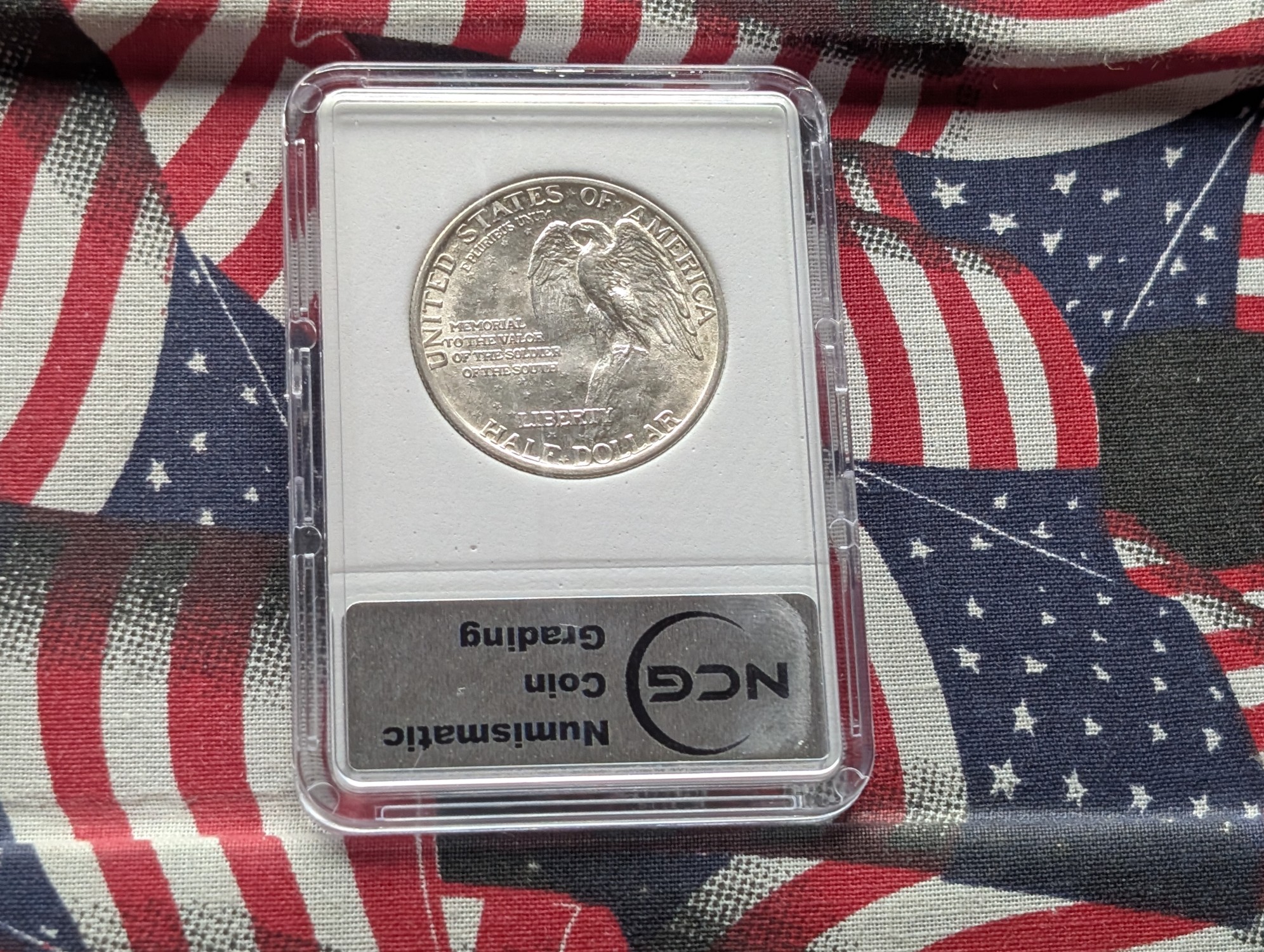 1925 Stone Mountain 90% Silver Half Dollar - NCG Cert. MS67 (NOT NGC)