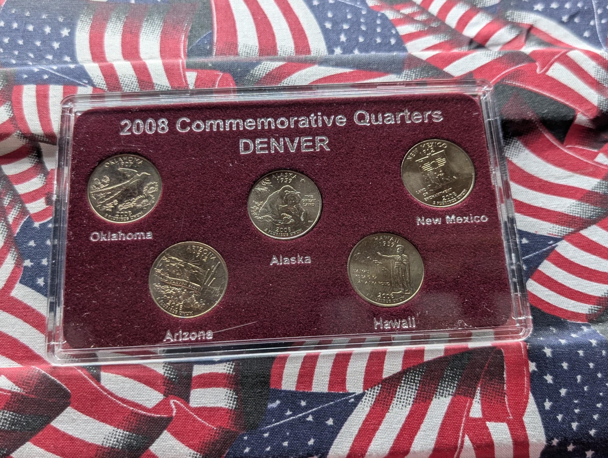 2008 Denver Mint 5-Coin State Quarter Set