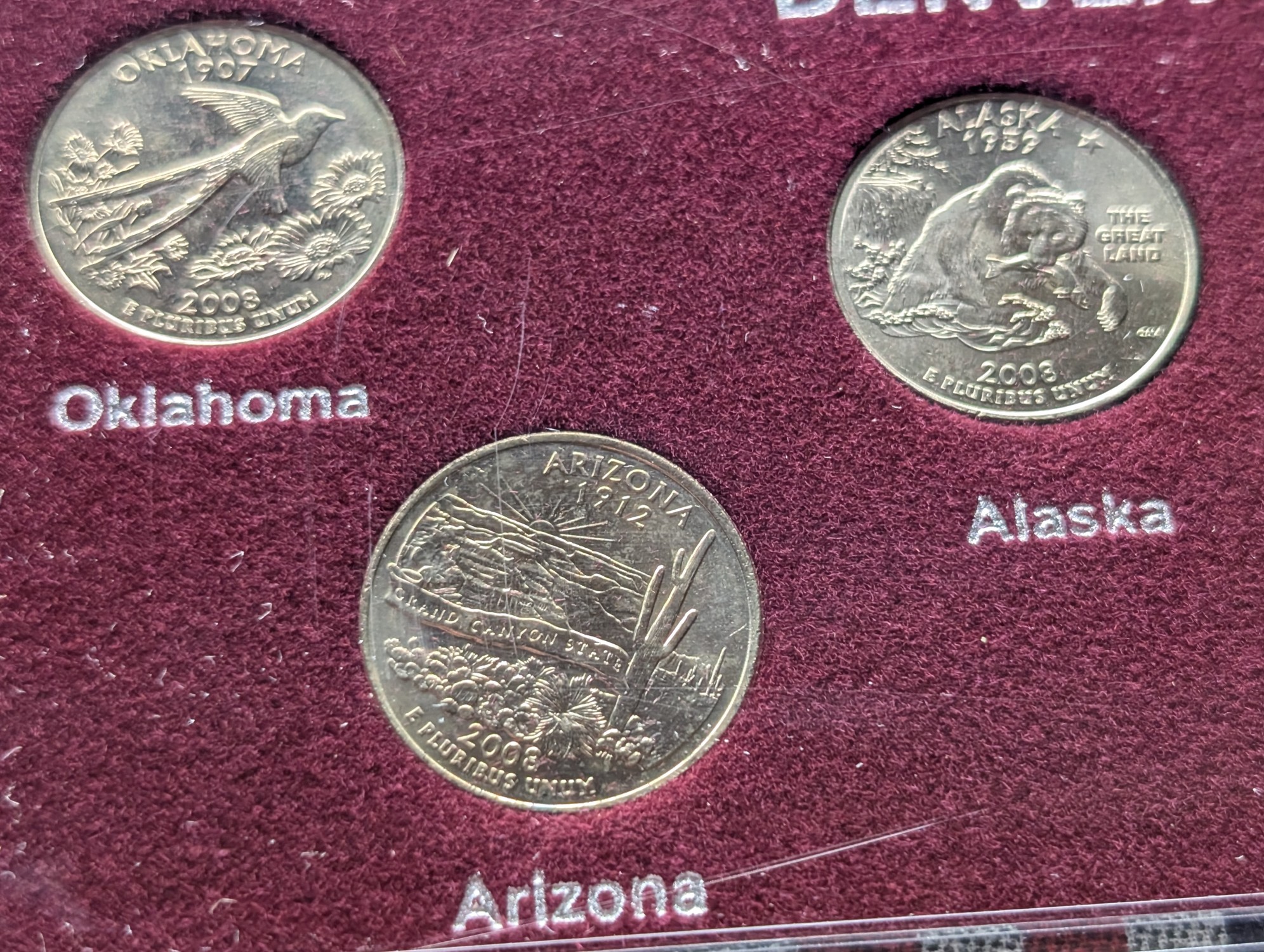 2008 Denver Mint 5-Coin State Quarter Set