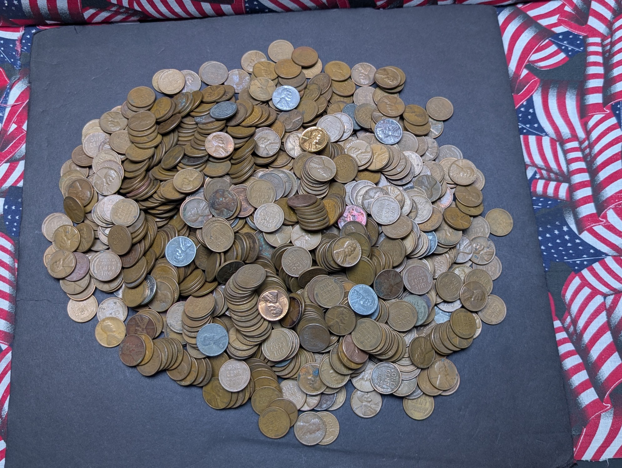 (1,000) Various Dated Lincoln Wheat Cents