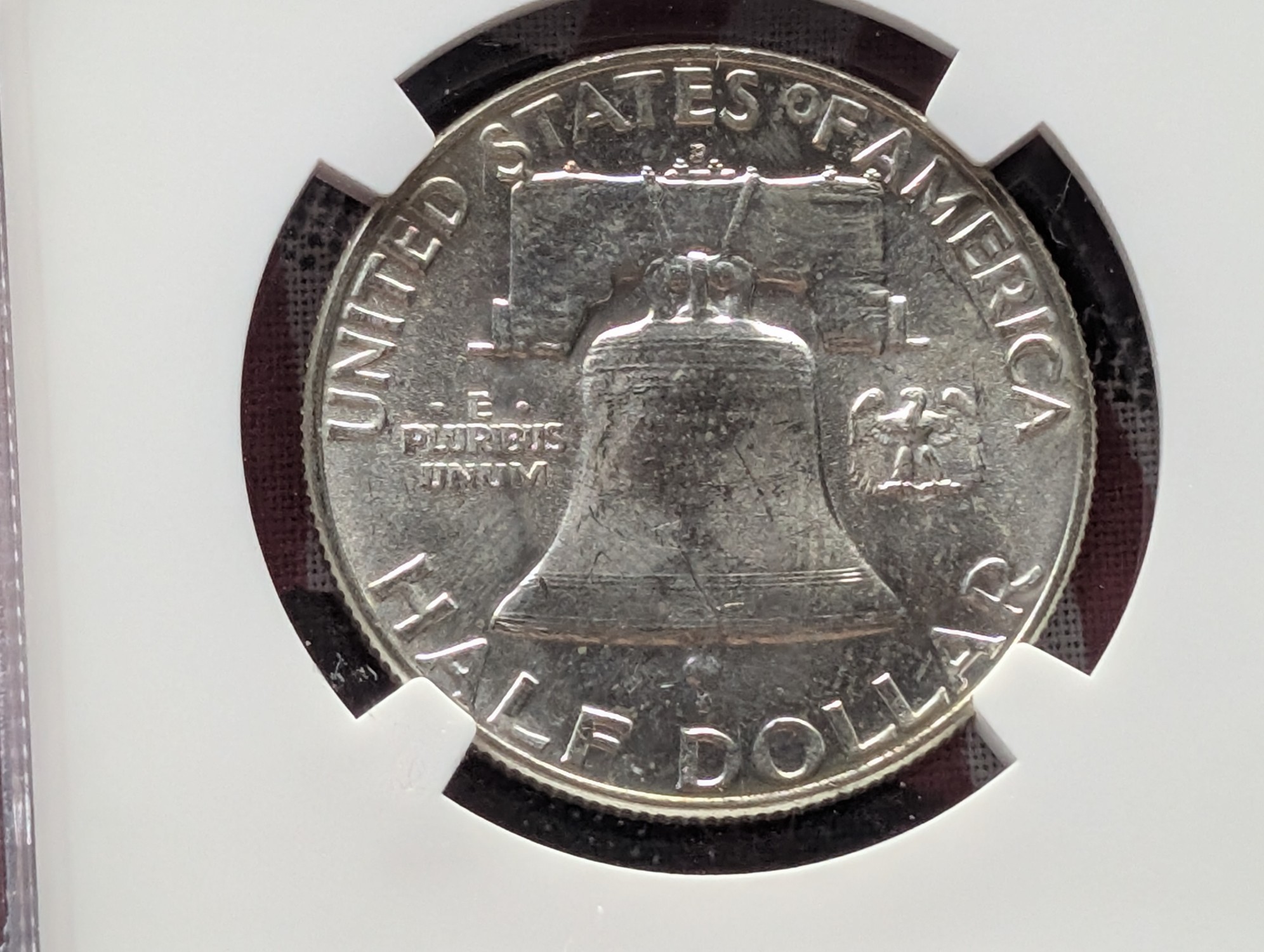1953-D Franklin 90% Silver Half Dollar - NGC MS64 FBL