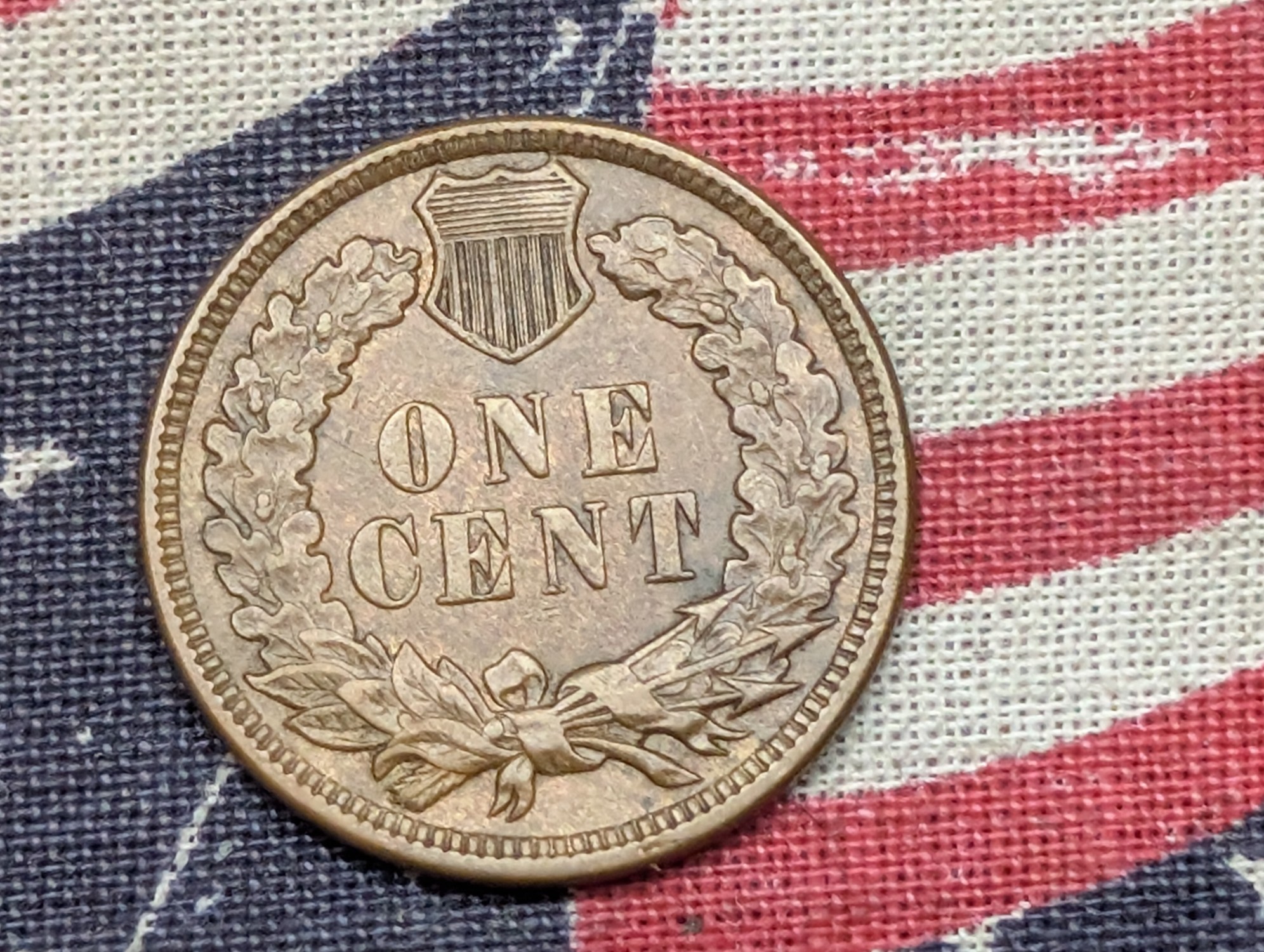 1908 Indian Head Cent - AU+