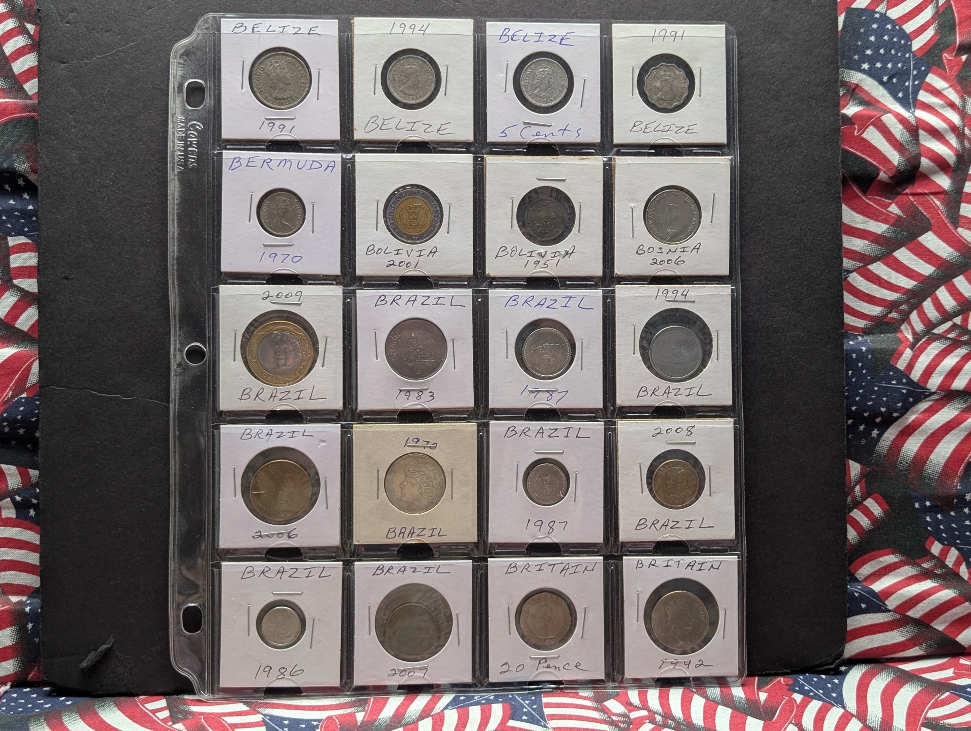 (255+) Various Vintage & Modern World Coins In Collector's Binder