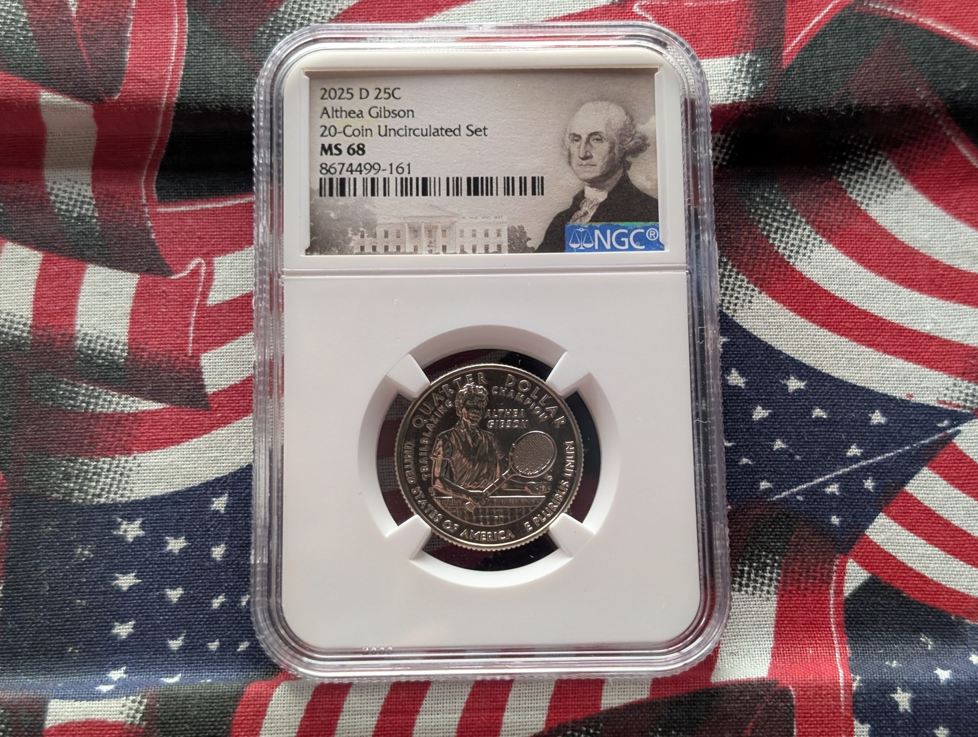 2025-D Althea Gibson Quarter - NGC MS68
