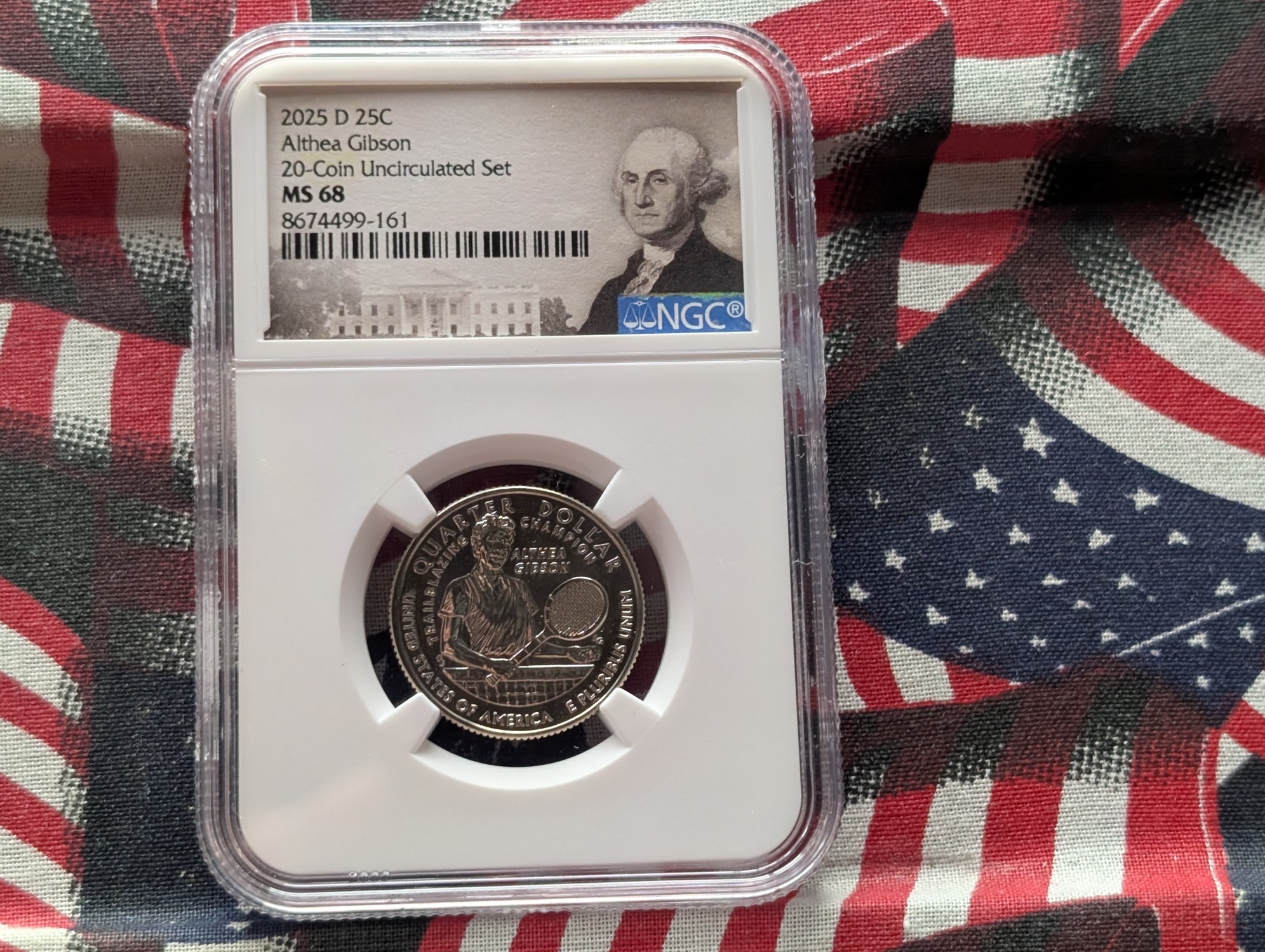 2025-D Althea Gibson Quarter - NGC MS68