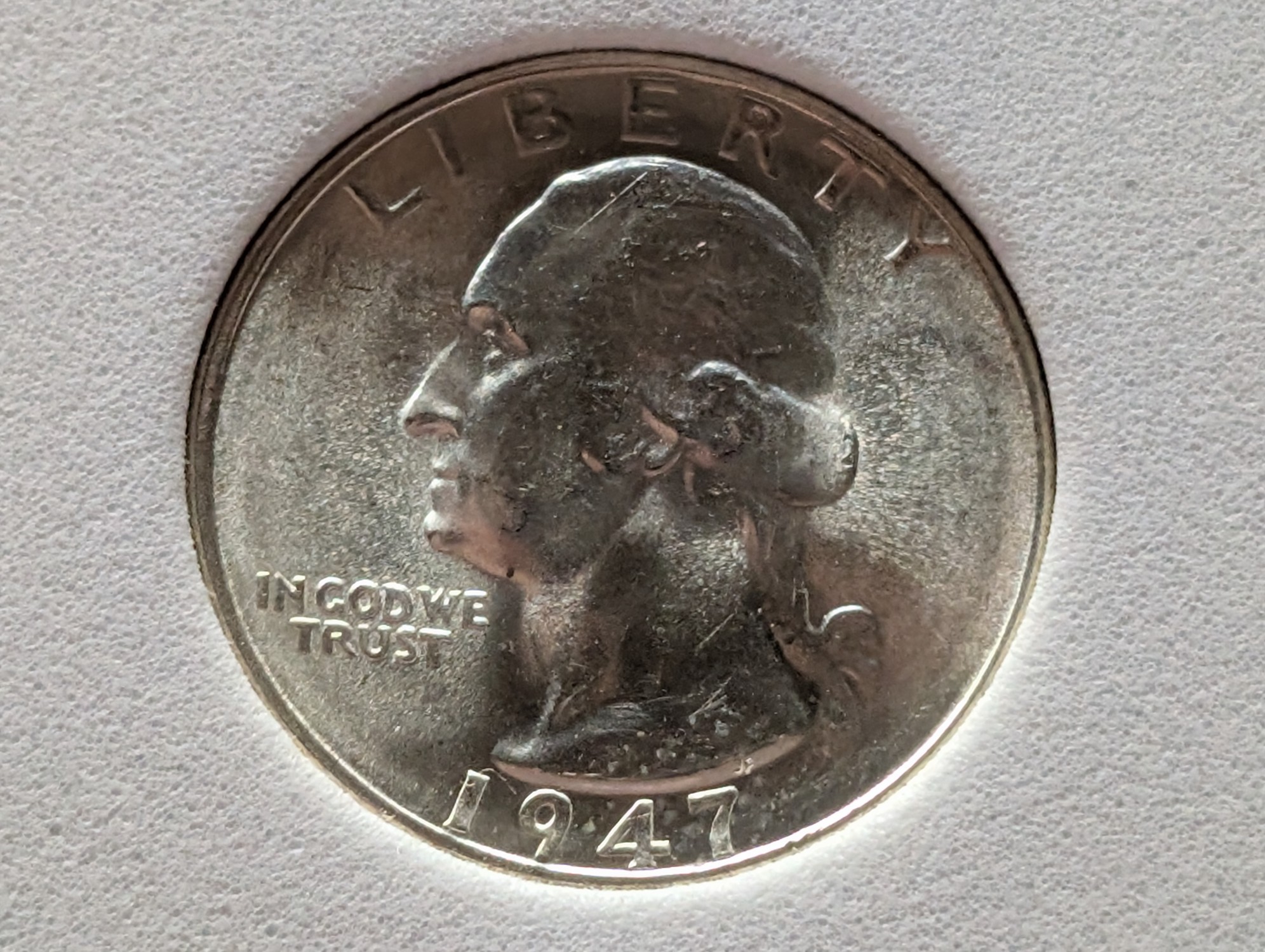 1947-S Washington 90% Silver Quarter - NCG Cert. MS68 (NOT NGC)