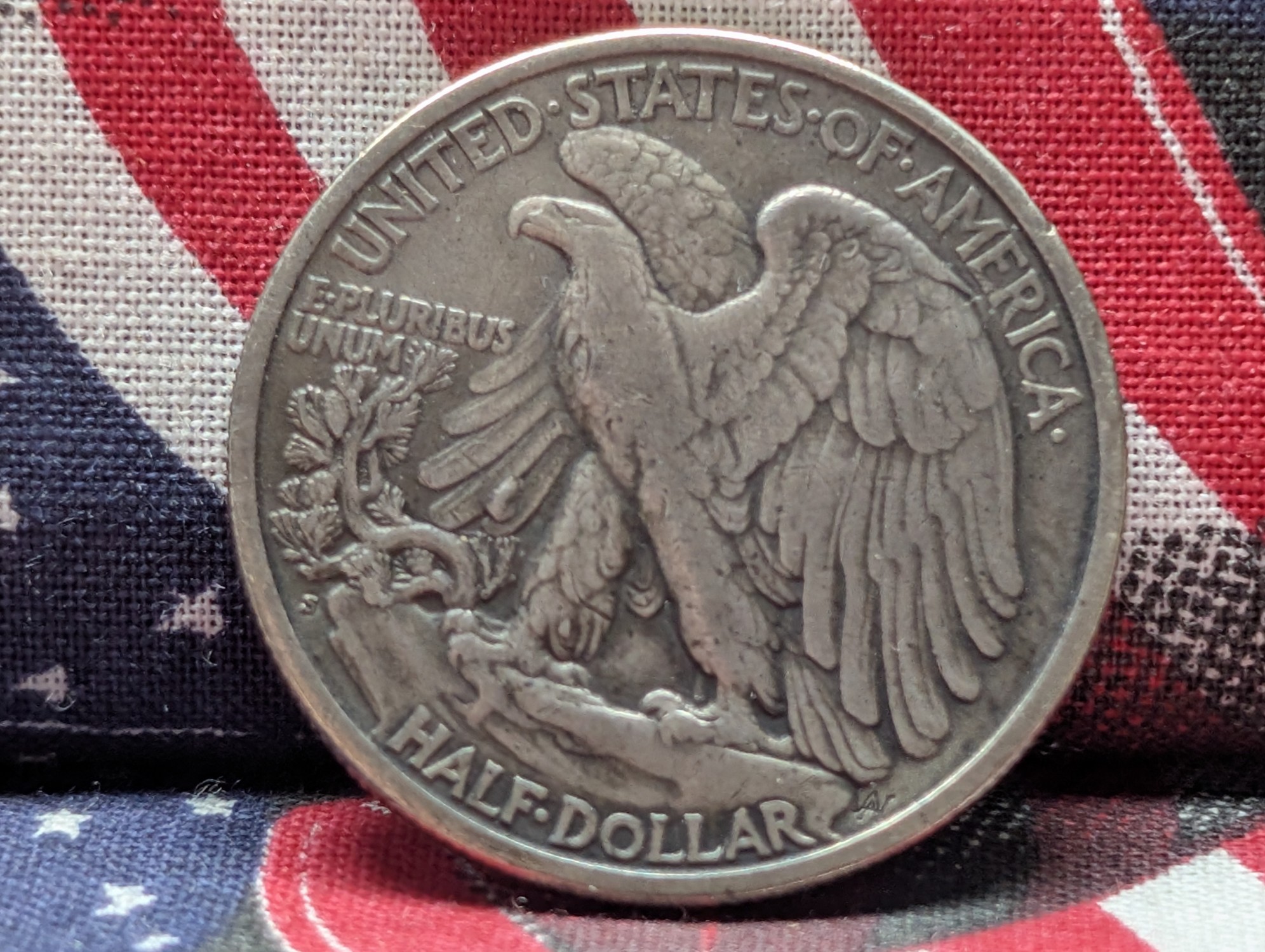 XF - 1919-S Walking Liberty 90% Silver Half Dollar
