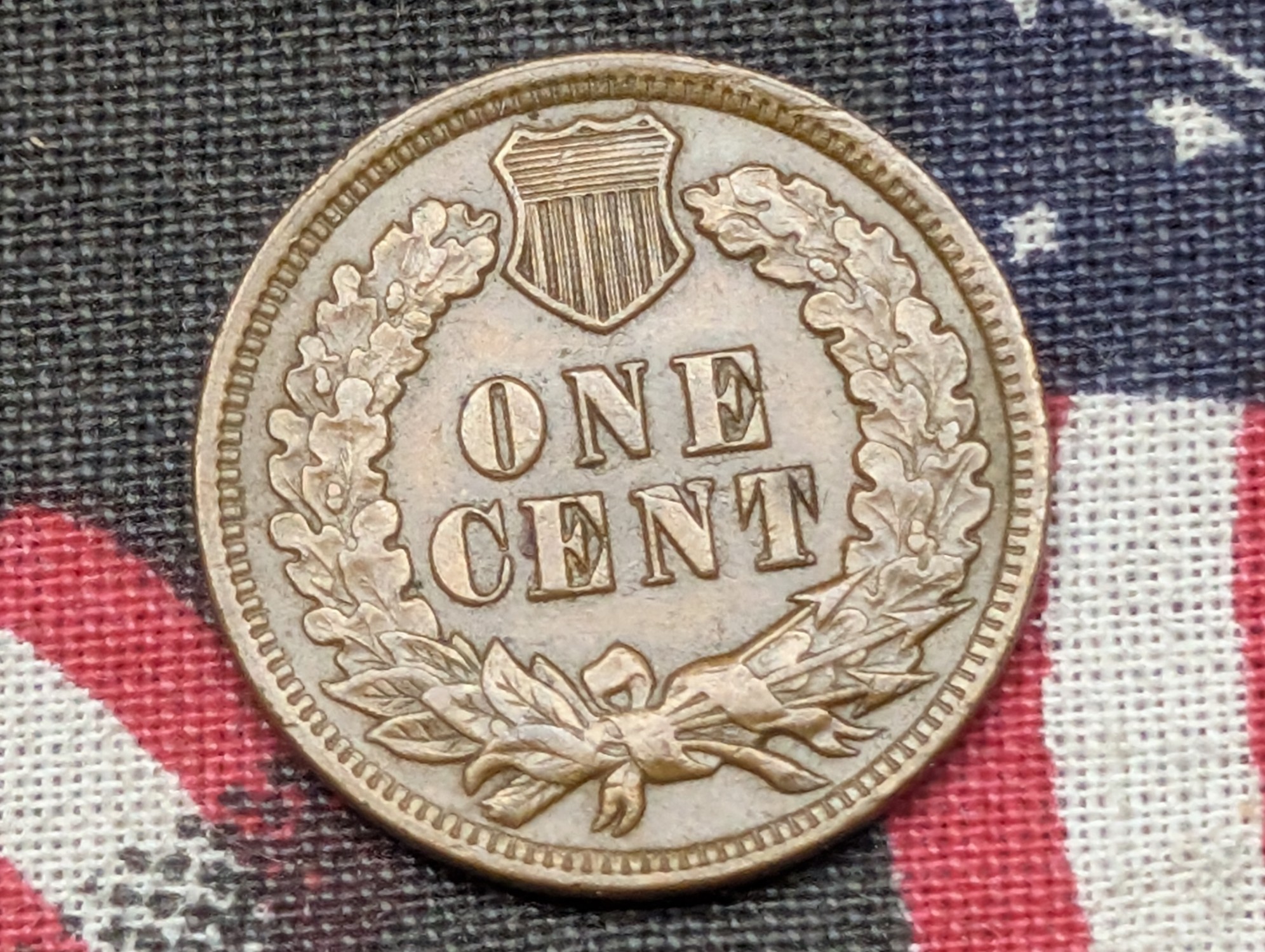 1900 Indian Head Cent - AU+