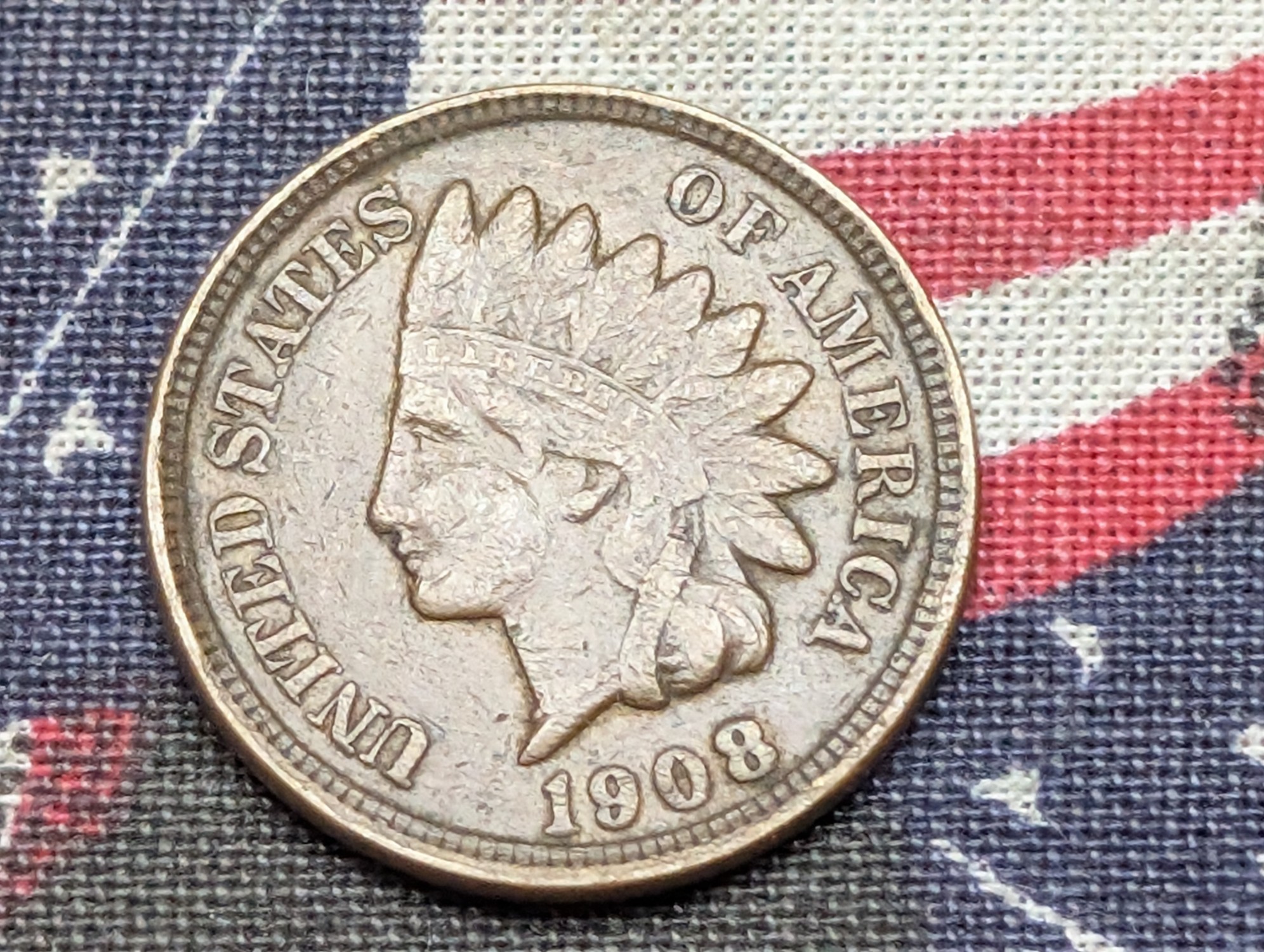 1908 Indian Head Cent - XF