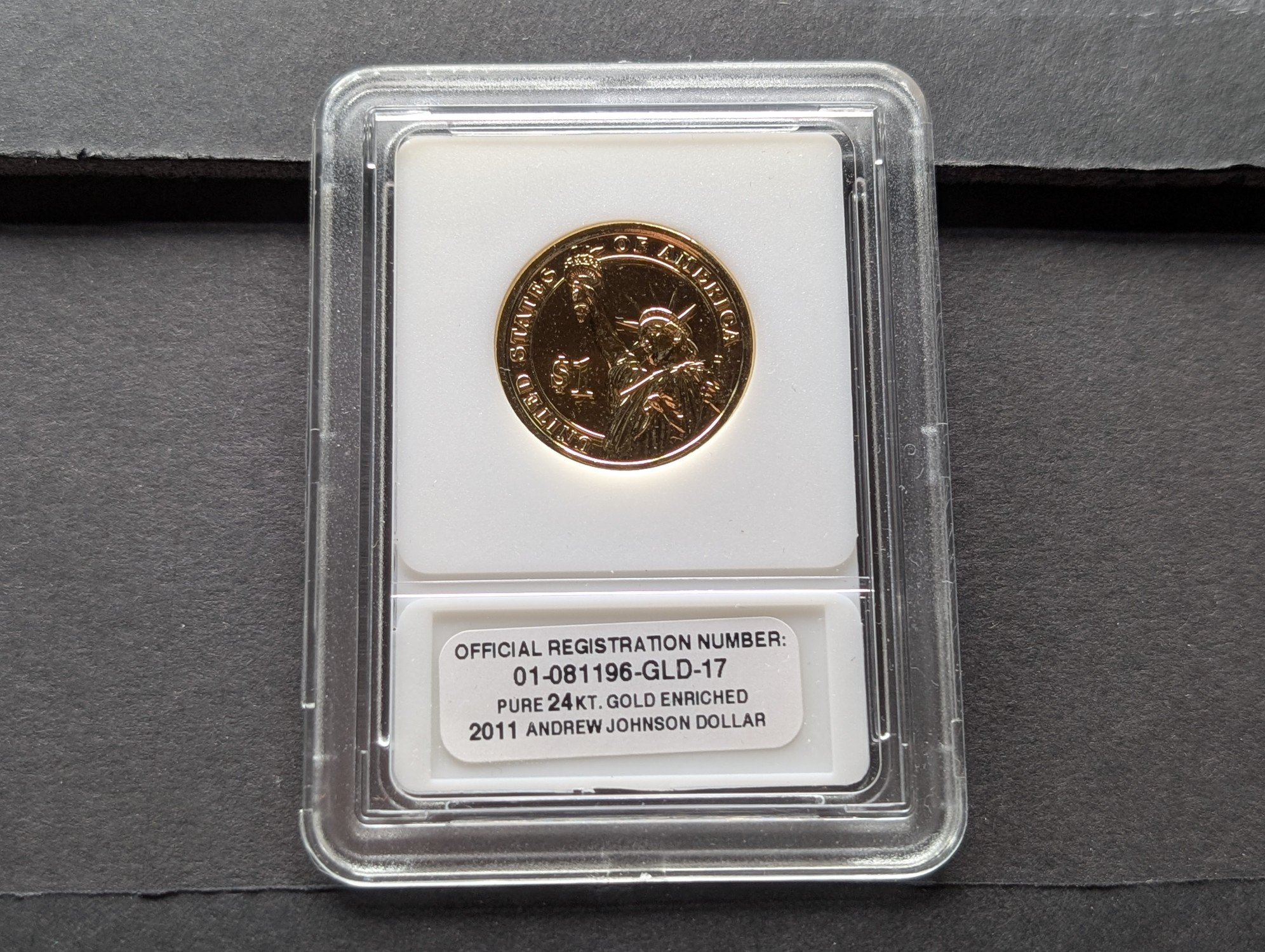 2011 Four-Coin Presidential Dollar Set - GOLD Enriched!!!