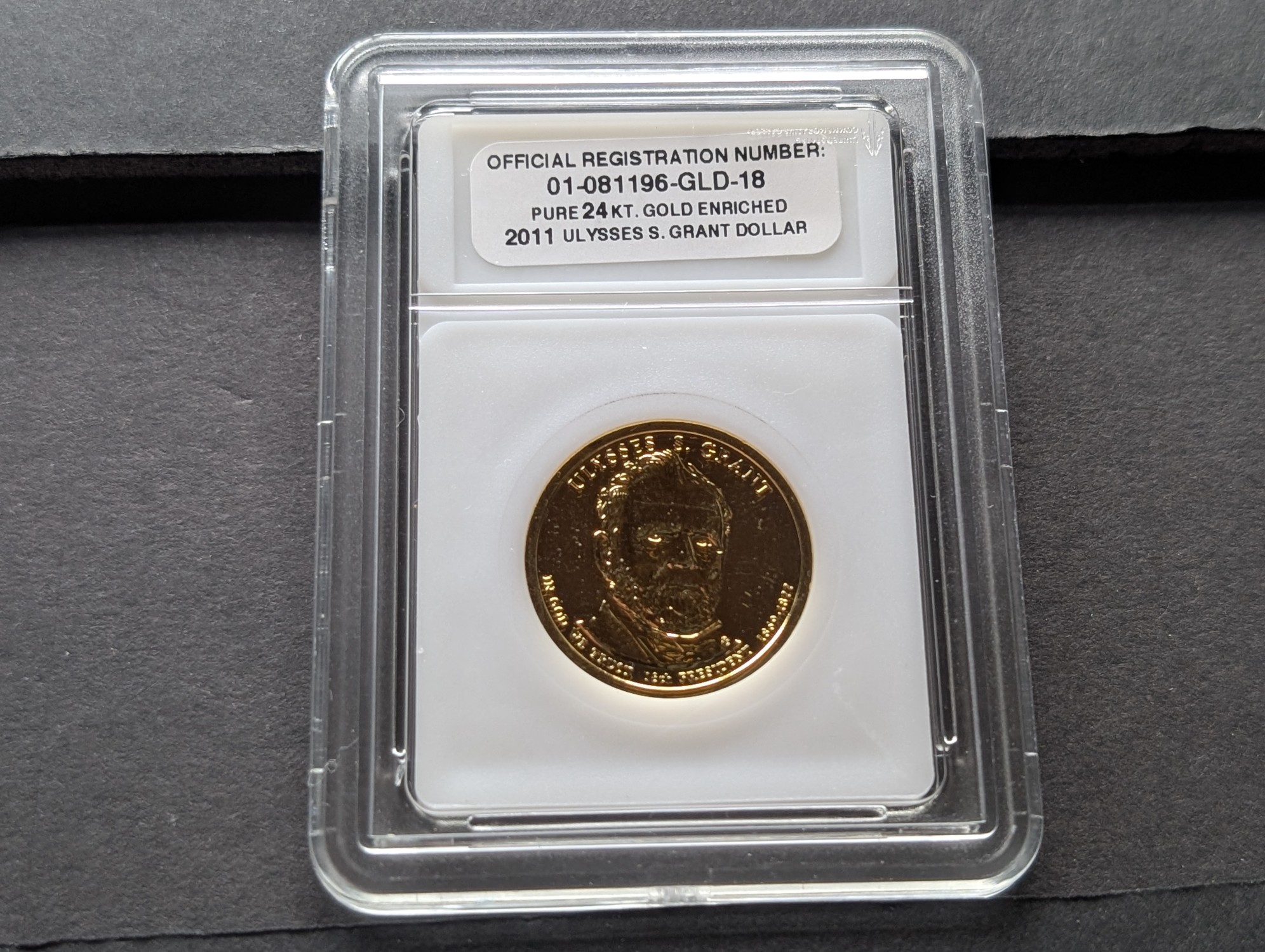 2011 Four-Coin Presidential Dollar Set - GOLD Enriched!!!