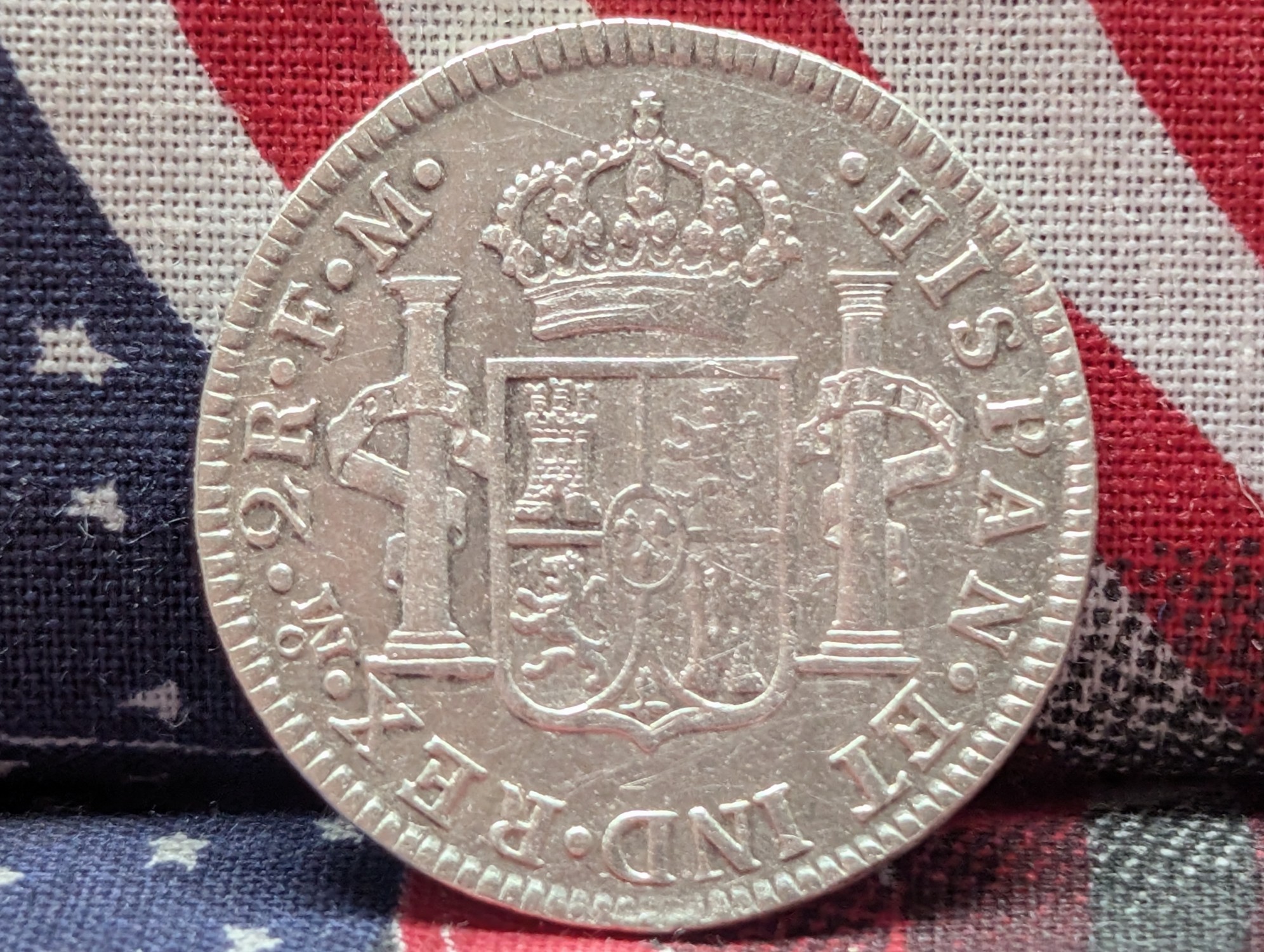 1773 Mexico 2 Silver Reales, 90.3% Silver 6.75g