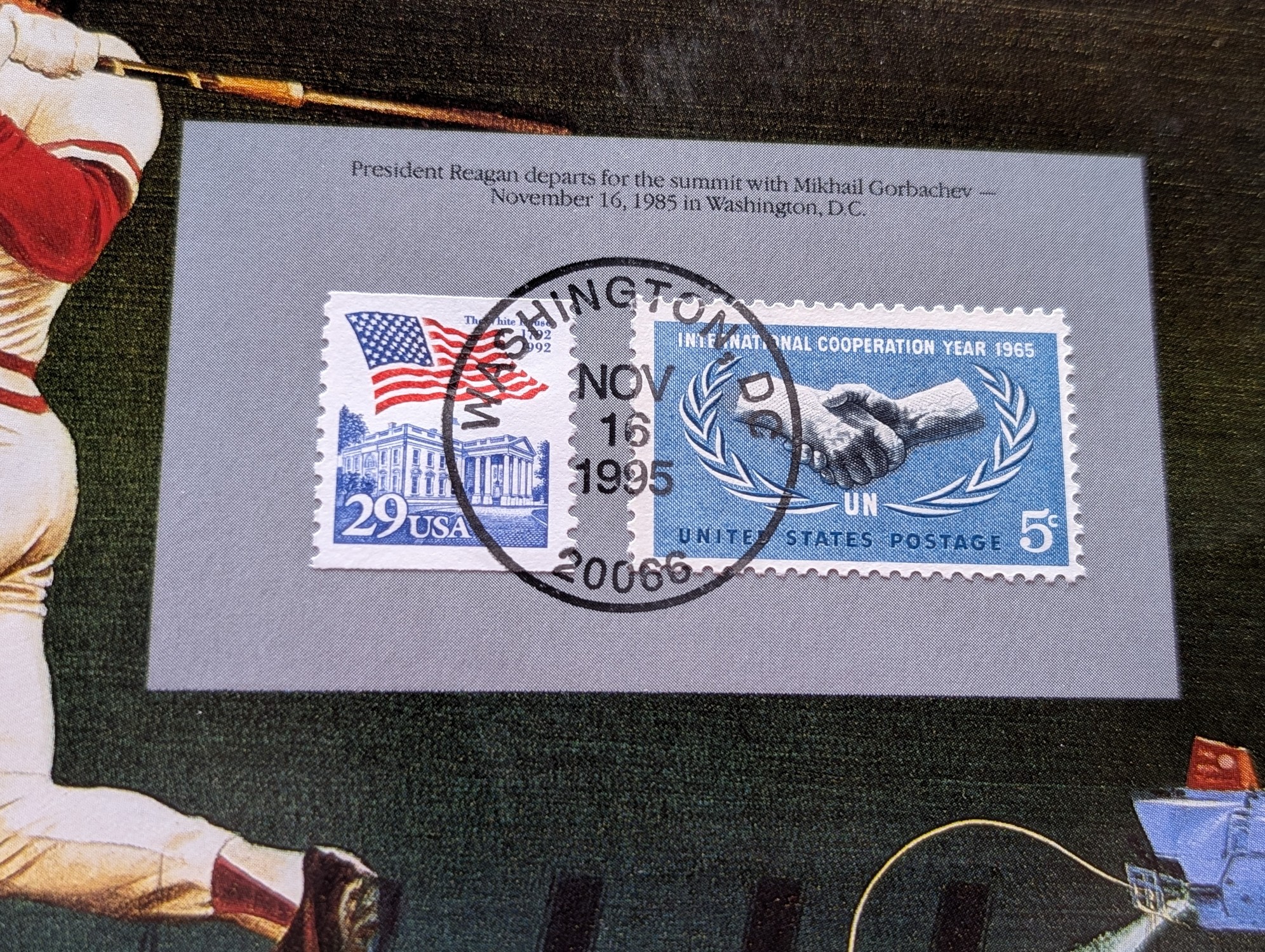 1985 P&D U.S. Mint Uncirculated Set w/ Historic Stamps
