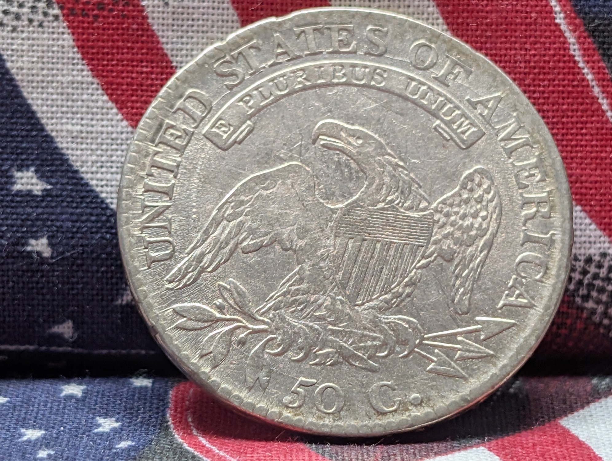 AU - 1811 Capped Bust Silver Half Dollar