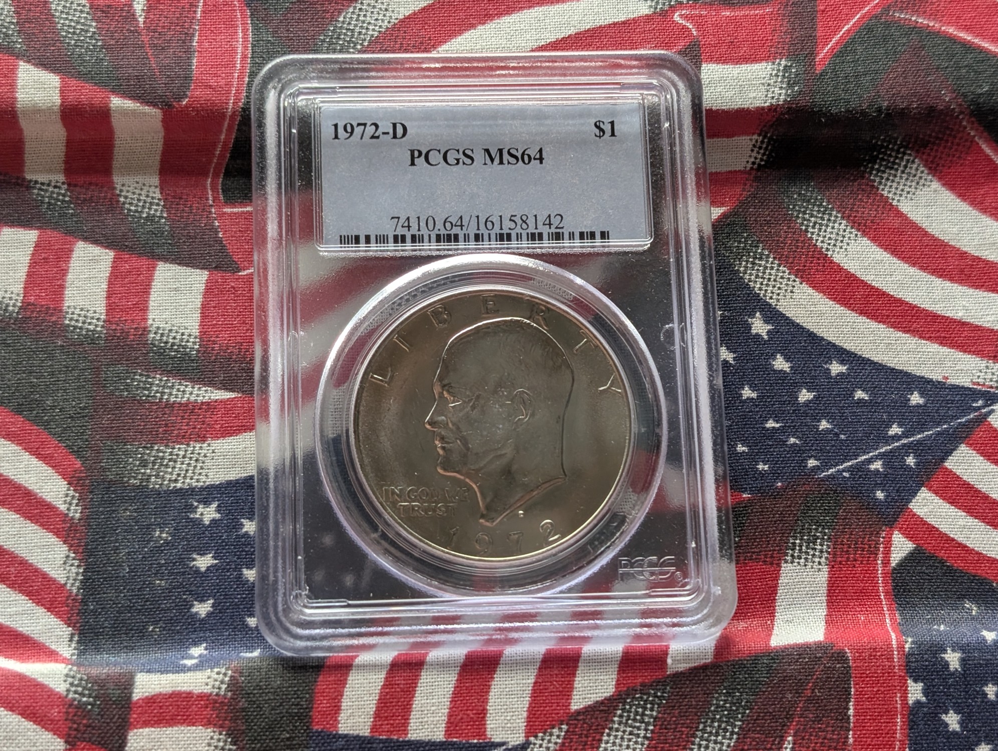 1972-D Eisenhower Dollar - PCGS MS64