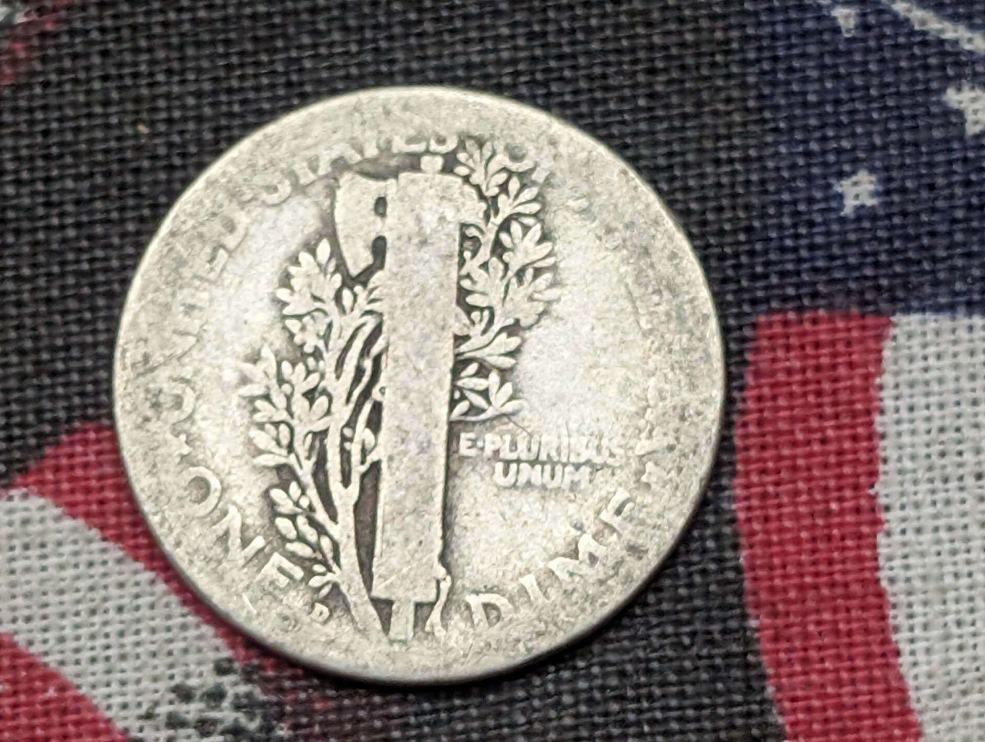1921-D Mercury 90% Silver Dime