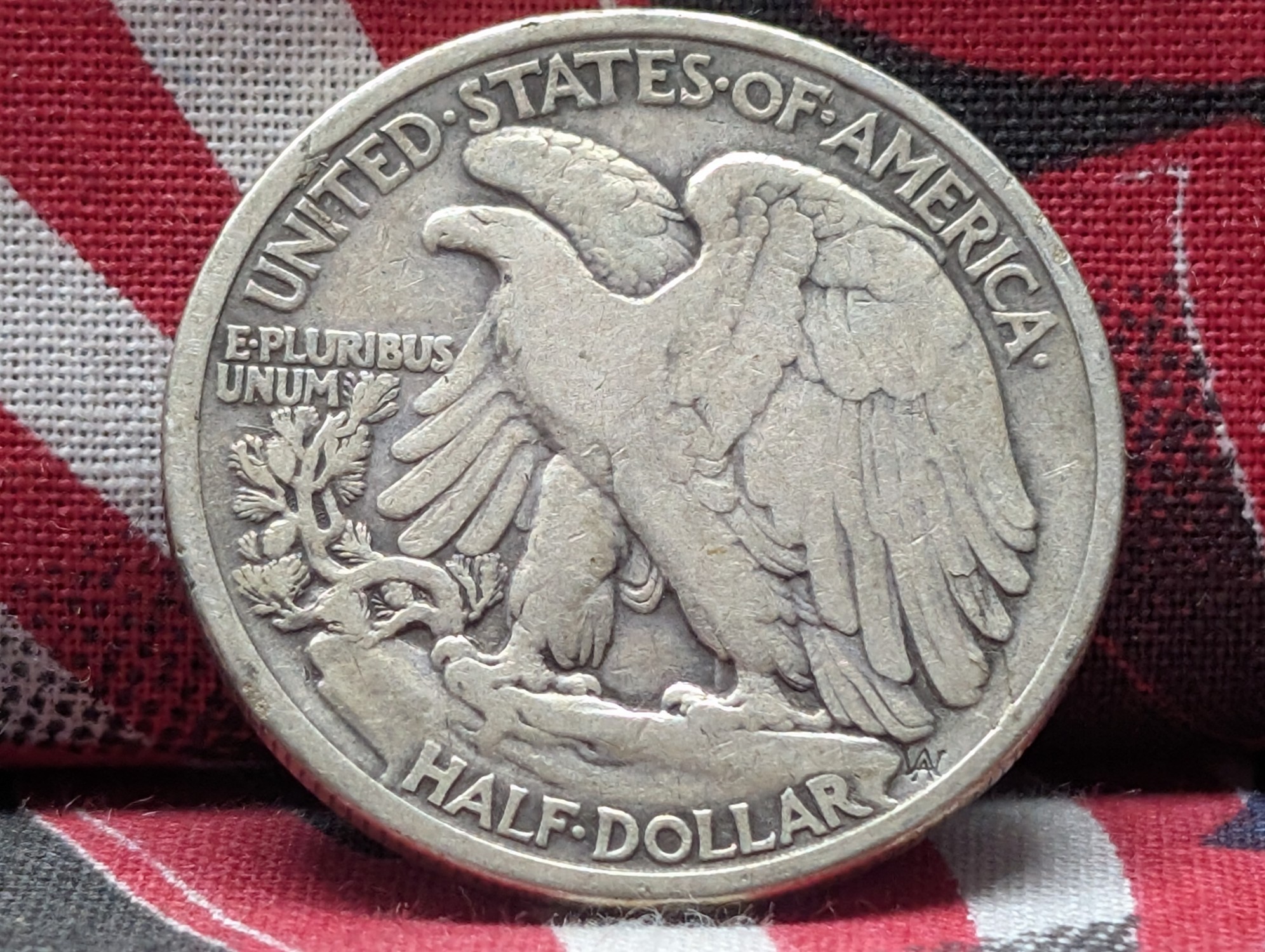 1919 Walking Liberty 90% Silver Half Dollar - VG+