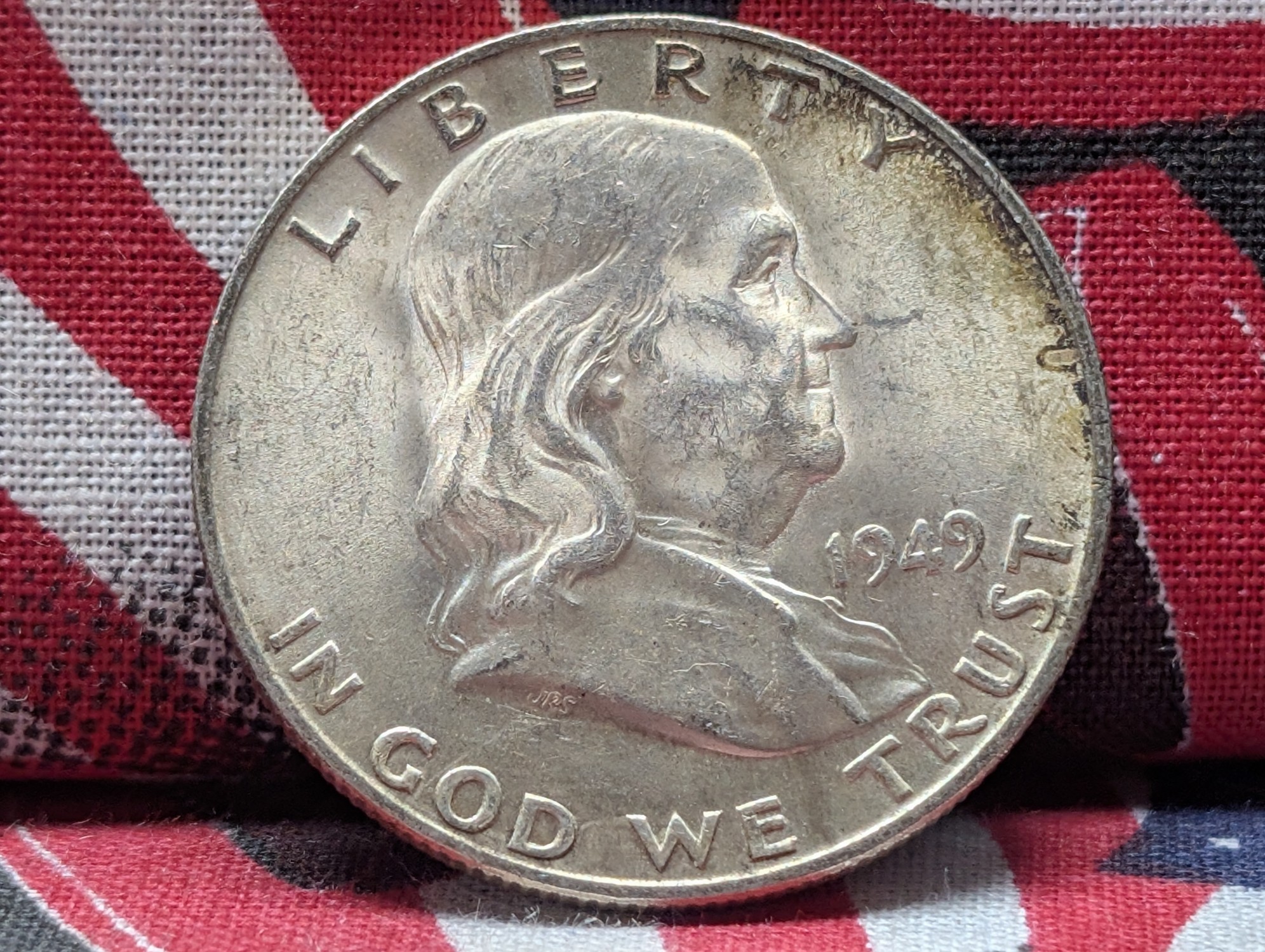 1949-D Franklin 90% Silver Half Dollar