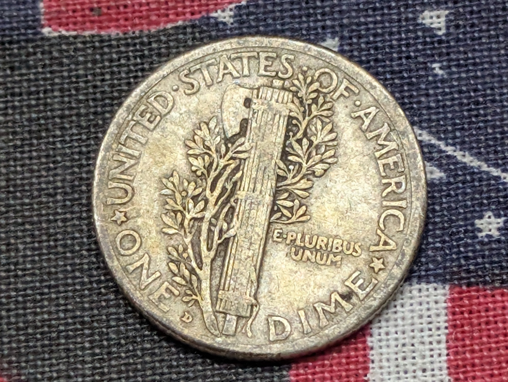 1919-D Mercury 90% Silver Dime