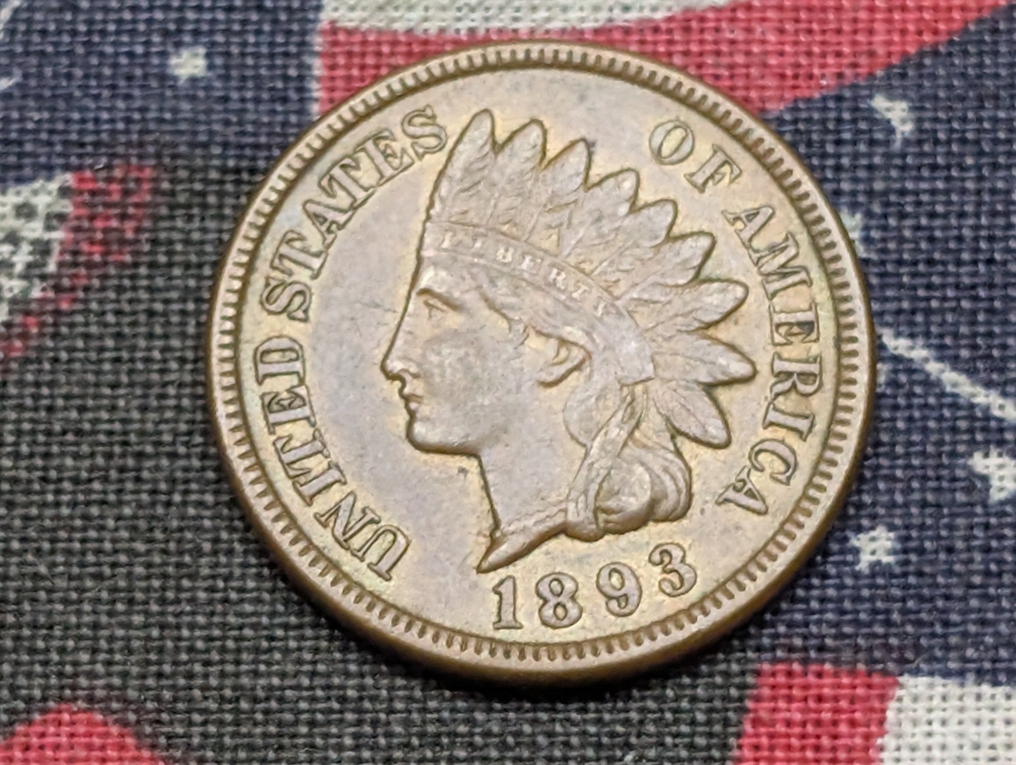 1893 Indian Head Cent - XF
