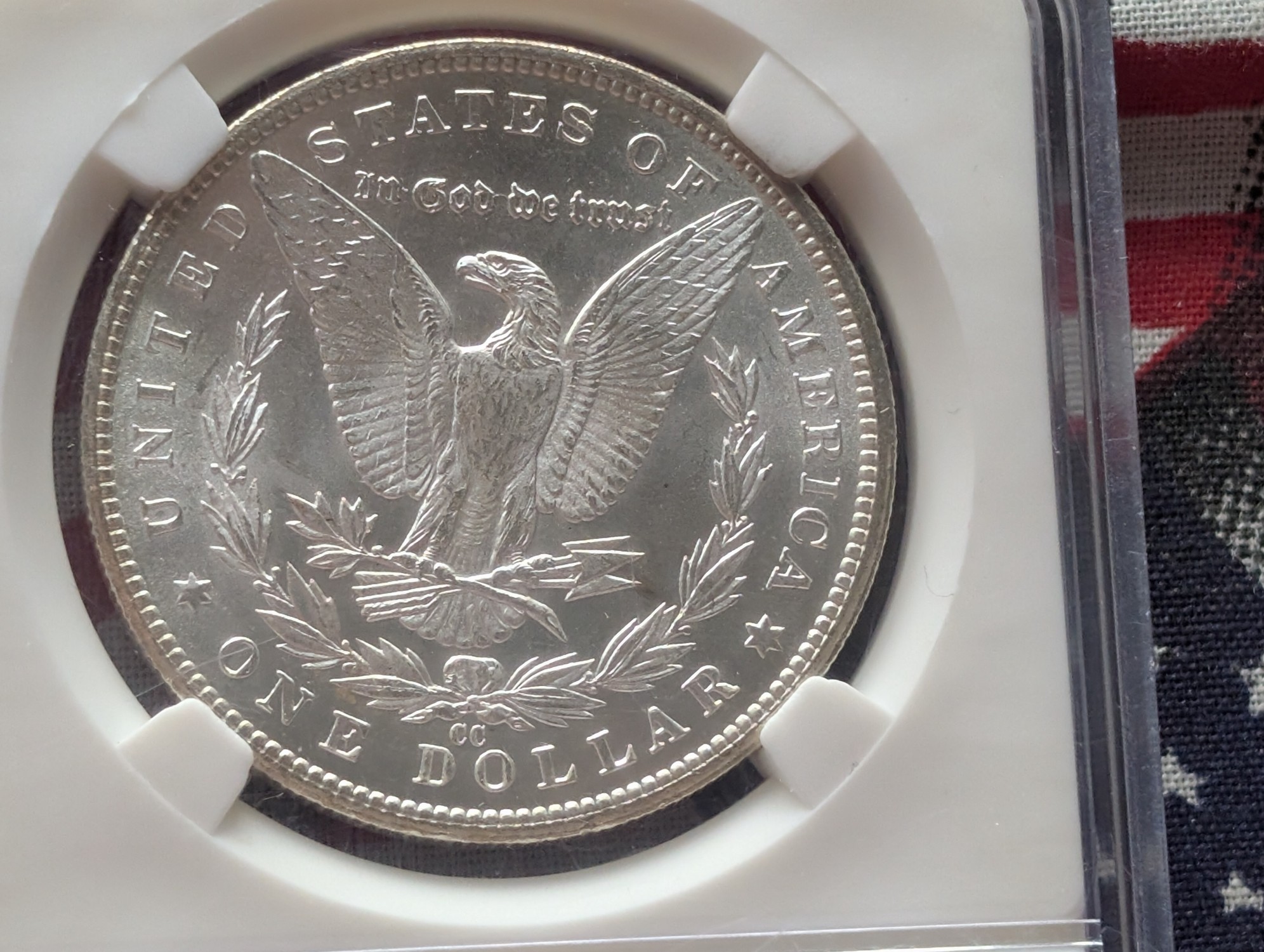 1884-CC Morgan 90% Silver Dollar - Slabbed MS63-64