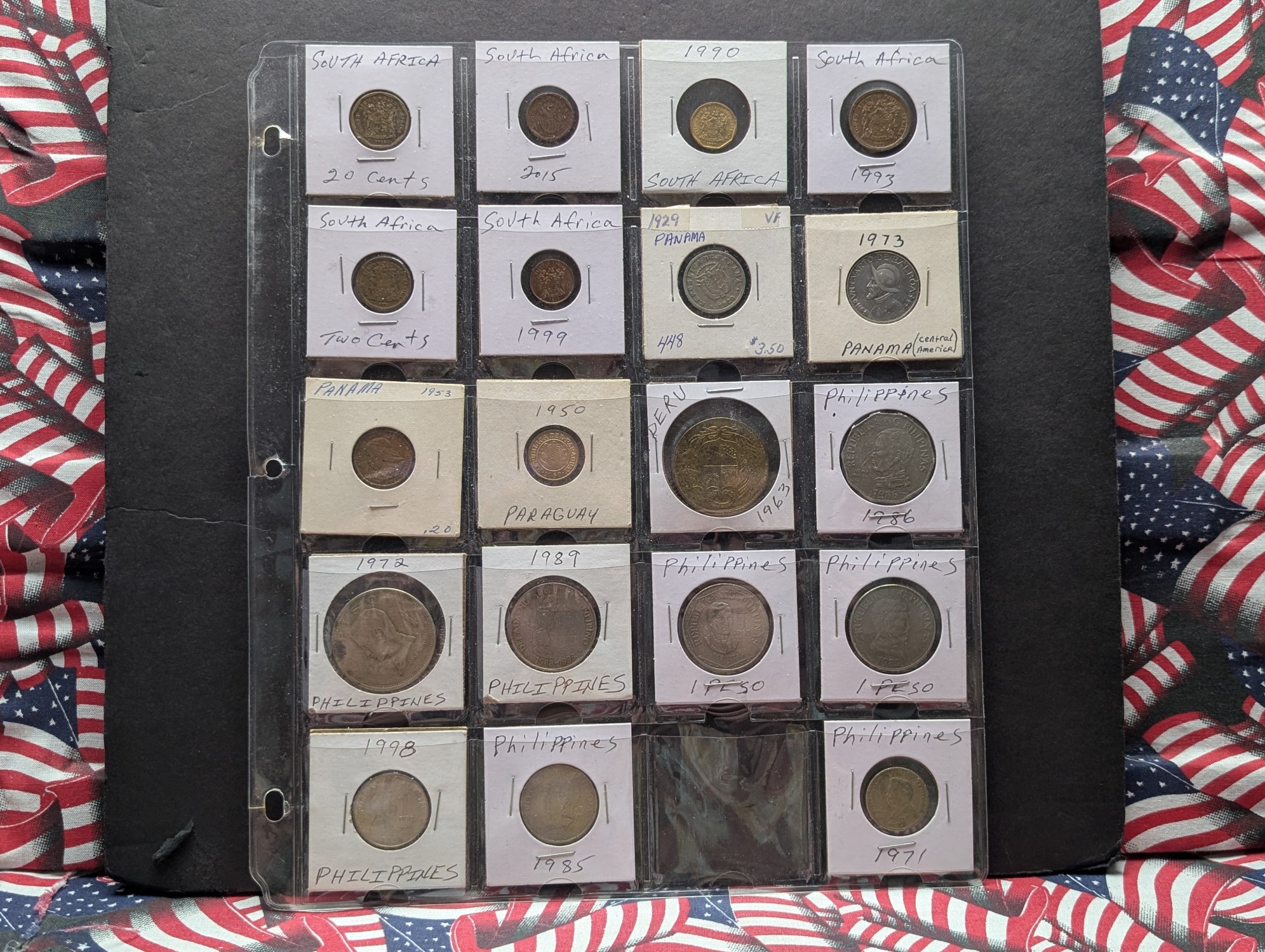 (190+) Various Vintage & Modern World Coins In Collector's Binder