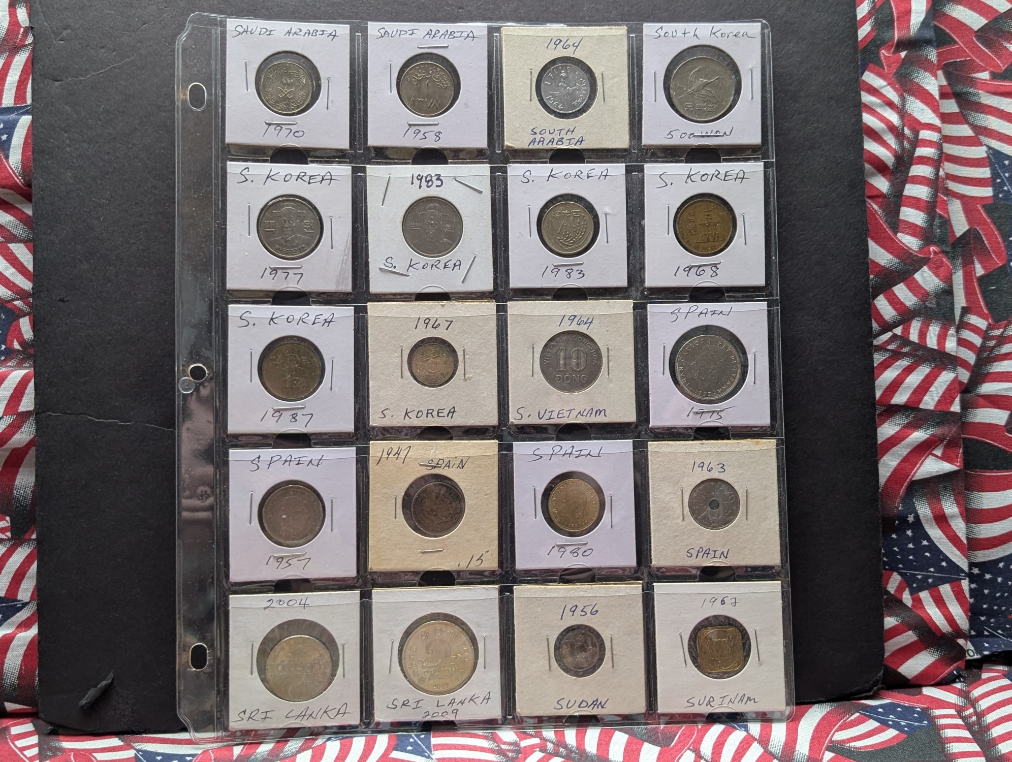 (190+) Various Vintage & Modern World Coins In Collector's Binder