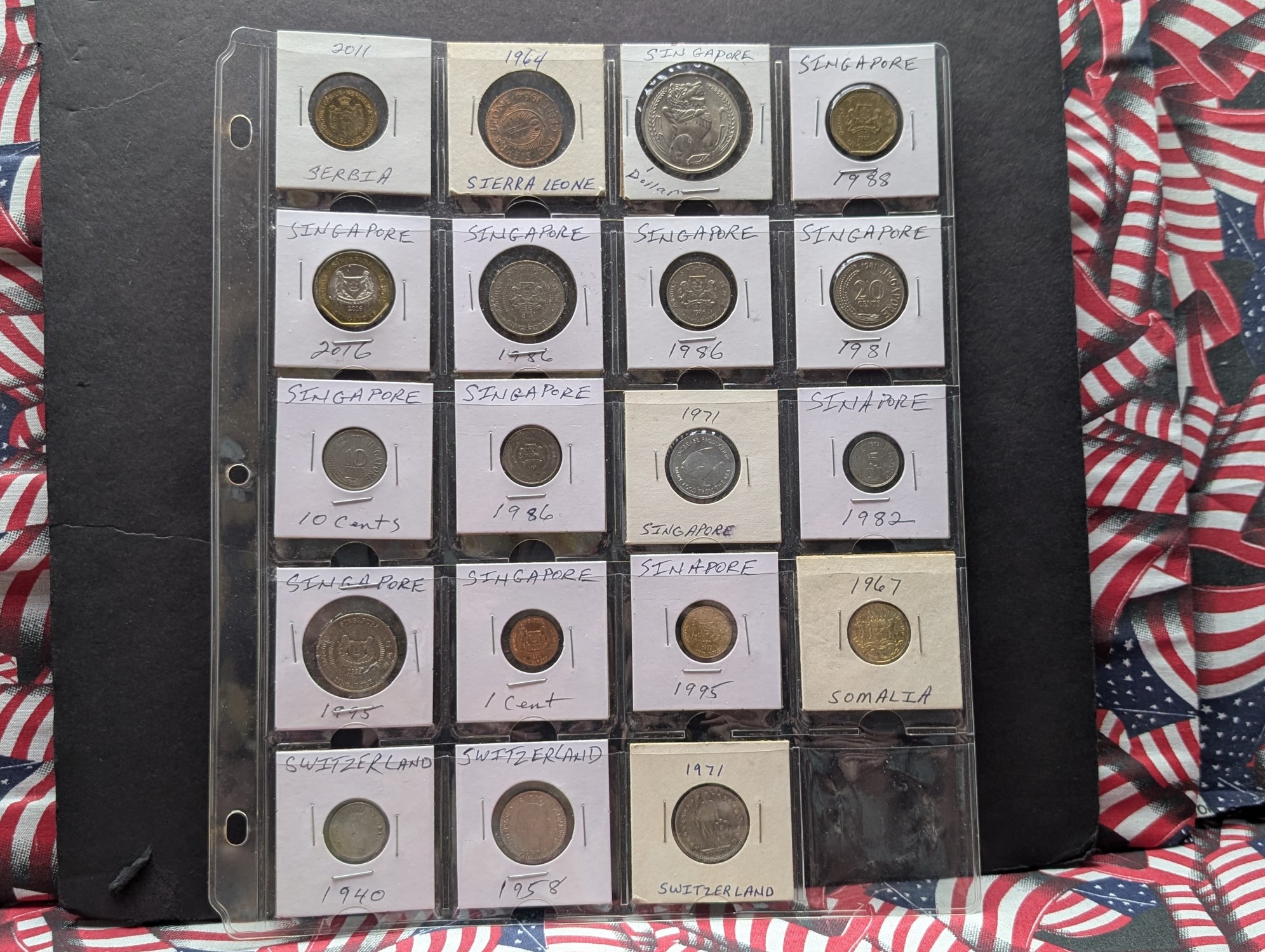 (190+) Various Vintage & Modern World Coins In Collector's Binder