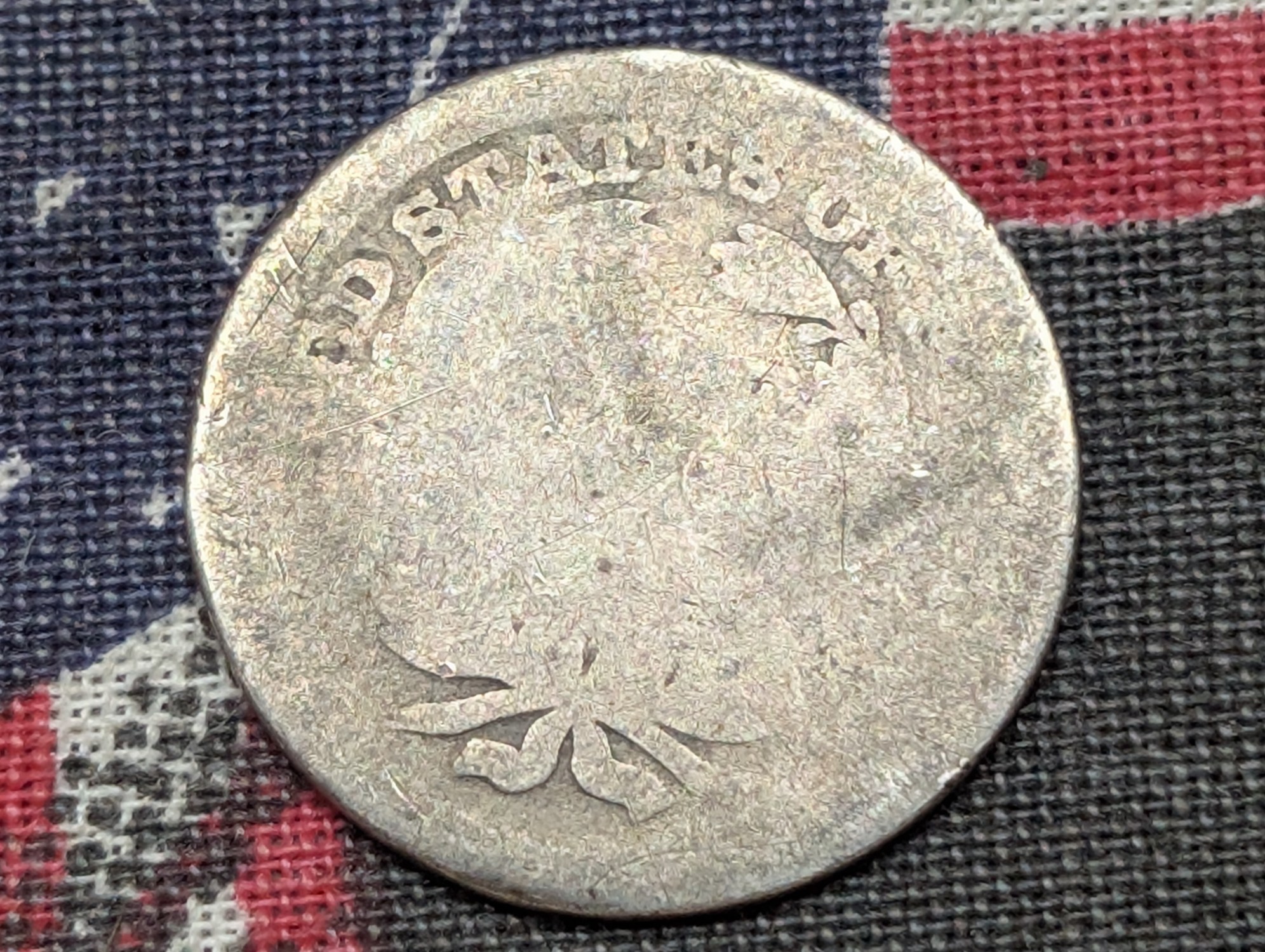 AG - 1853 Seated Liberty 90% Silver Dime w/ Minor Damage