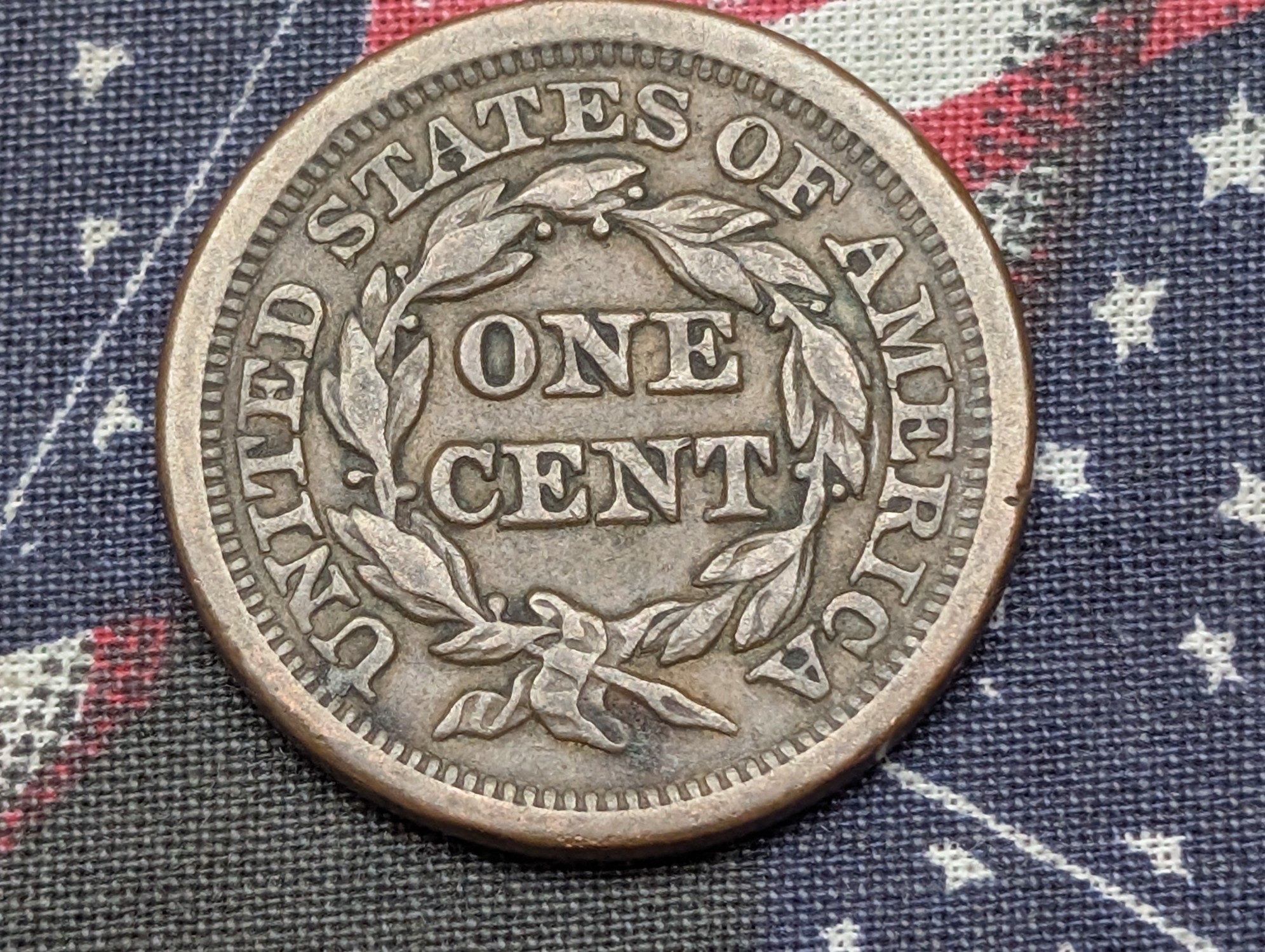 1852 Braided Hair Large Cent