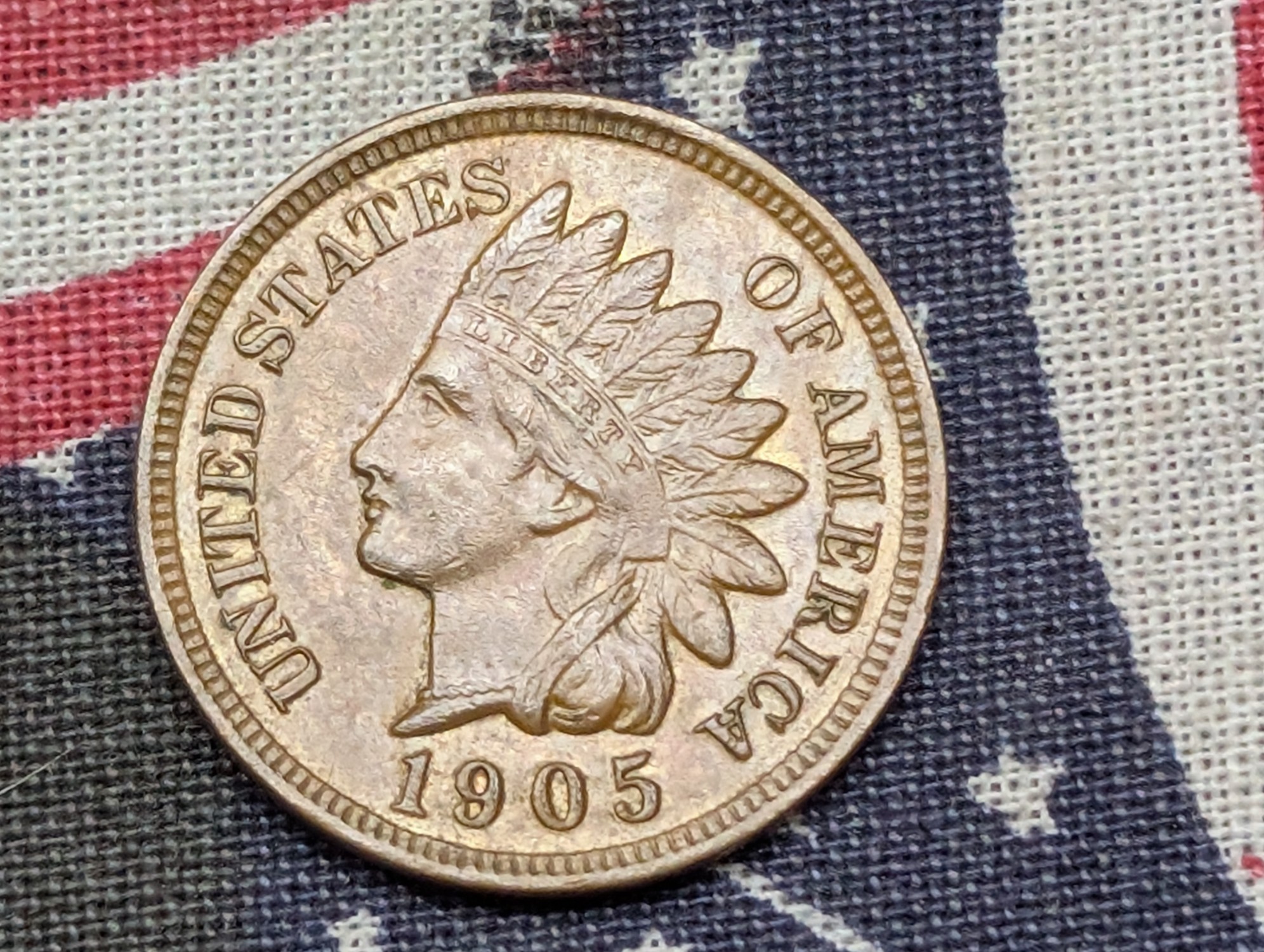 1905 Indian Head Cent - AU+