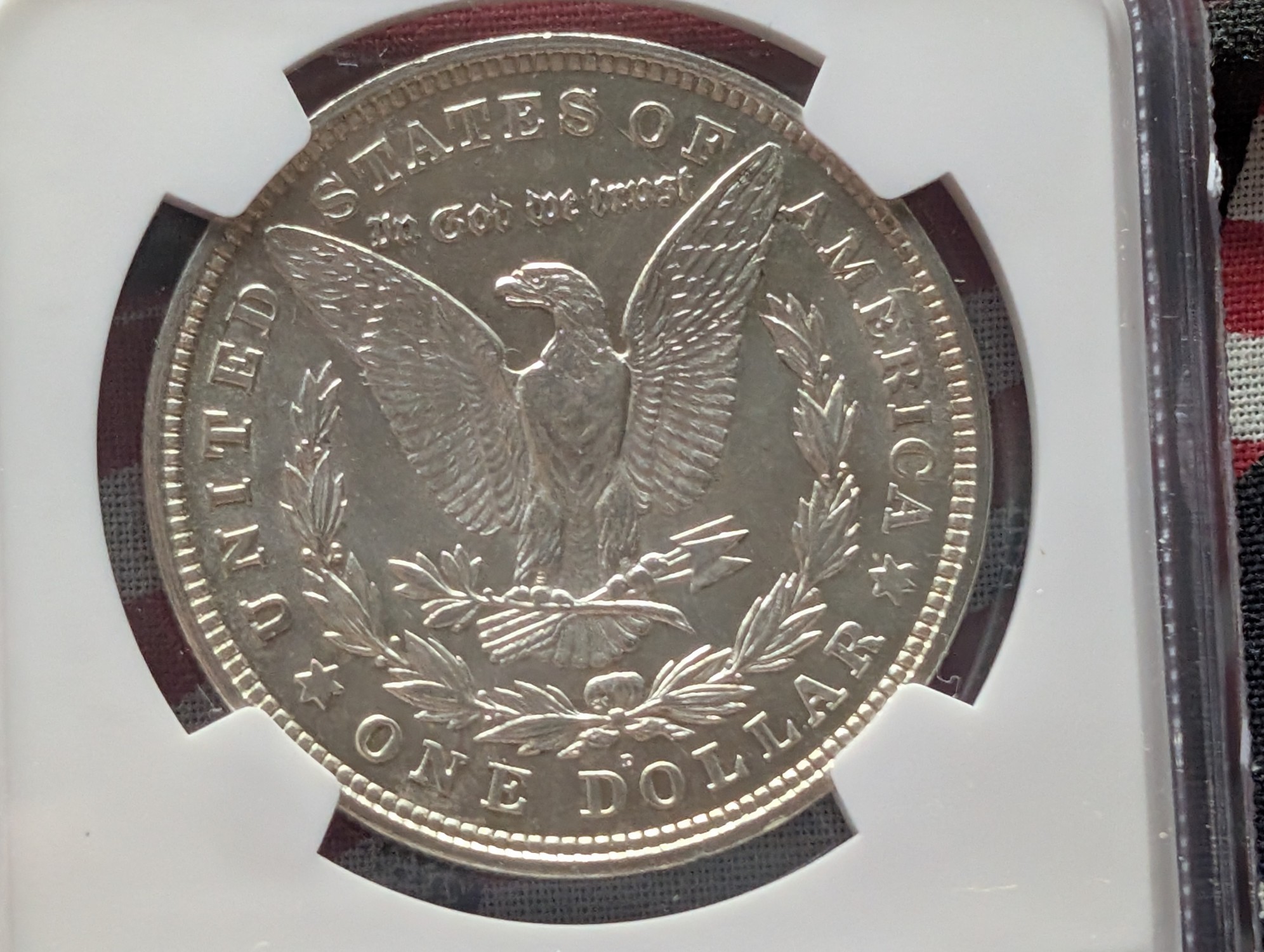 1921-D Morgan 90% SILVER Dollar - NGC MS63
