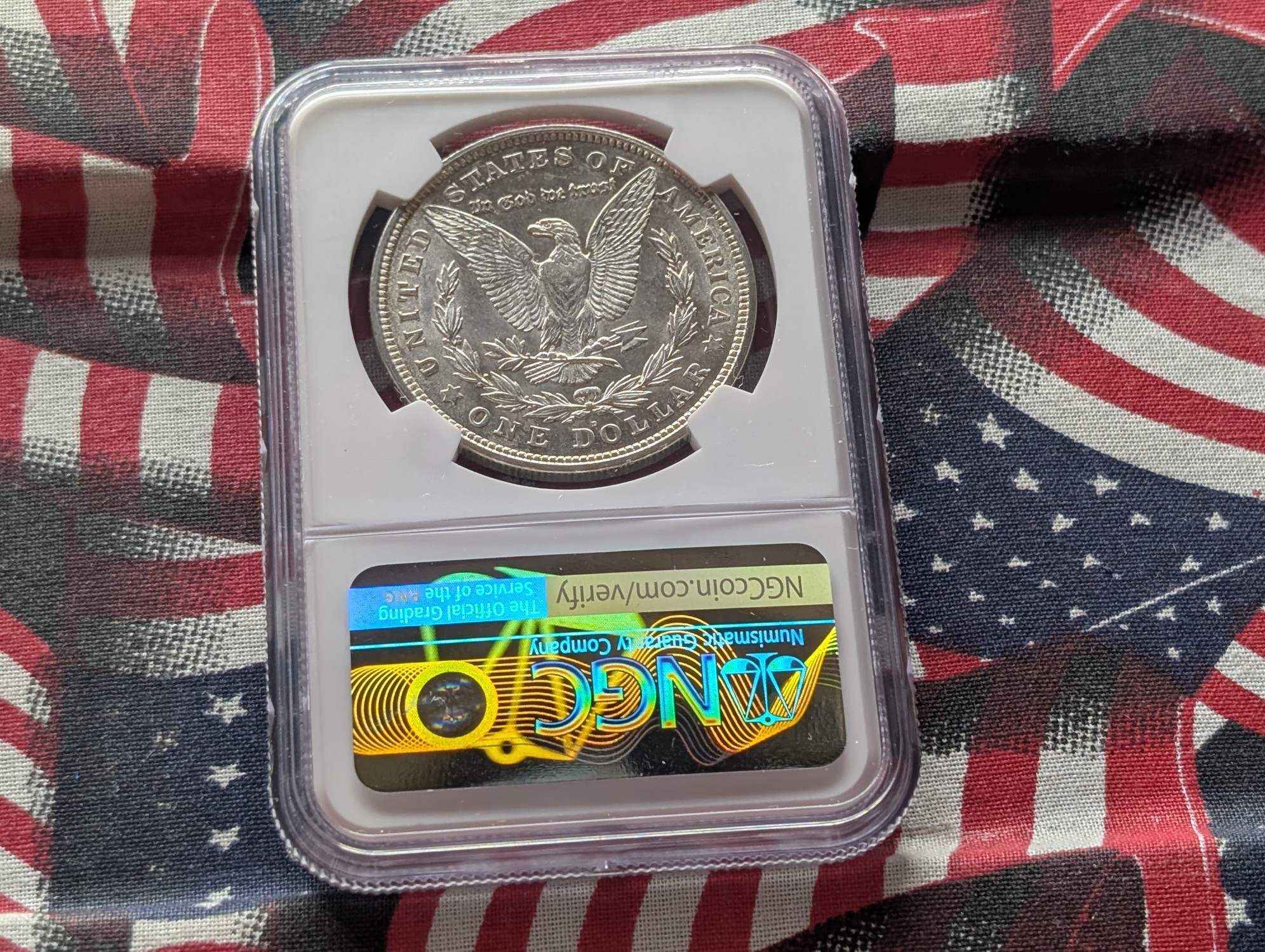 1921-D Morgan 90% SILVER Dollar - NGC MS63