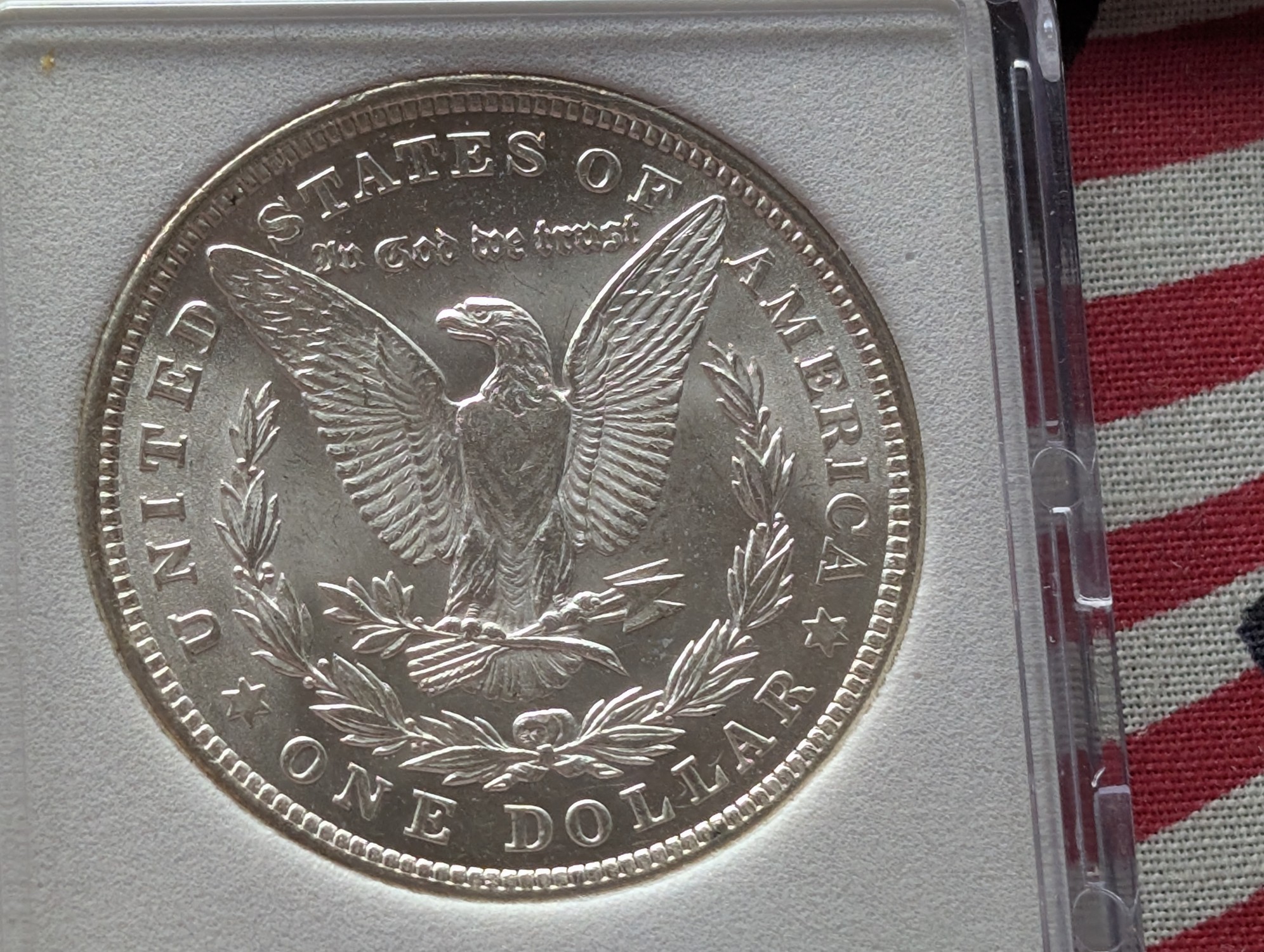 1921 Morgan 90% Silver Dollar - NCG Cert. MS67 (NOT NGC)