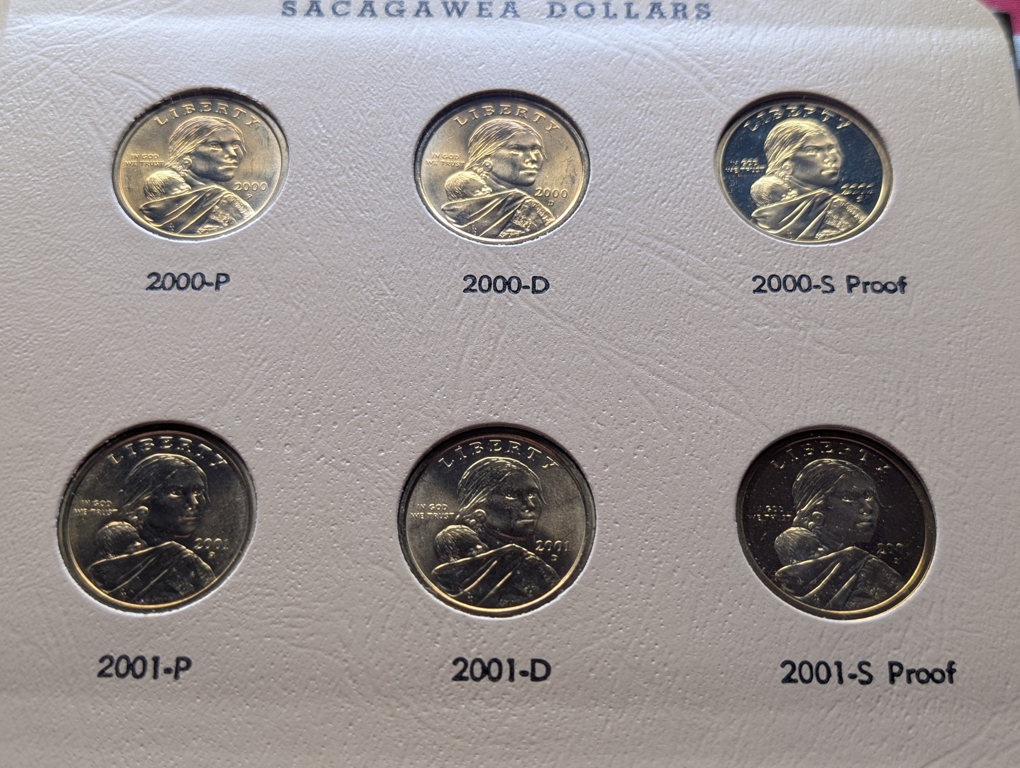 Complete 2000-2011 Sacagawea P&D-UNC and S-PROOF Native American Dollars in Dansco Album w/ Sleeve (FULL + Extras - 48 Coins)