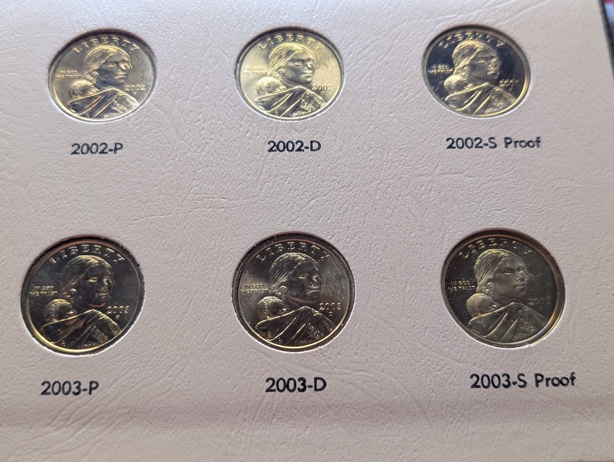 Complete 2000-2011 Sacagawea P&D-UNC and S-PROOF Native American Dollars in Dansco Album w/ Sleeve (FULL + Extras - 48 Coins)