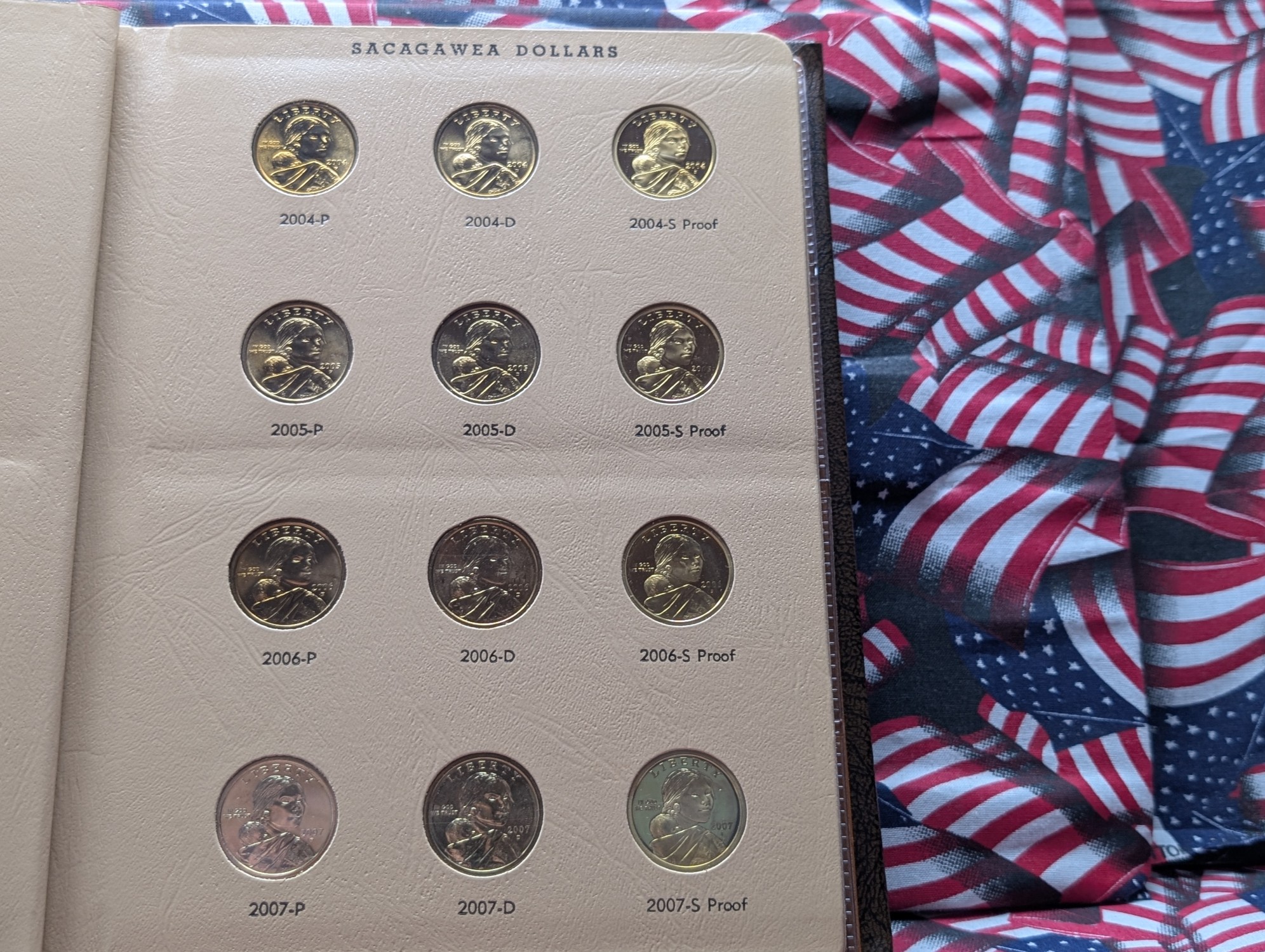 Complete 2000-2011 Sacagawea P&D-UNC and S-PROOF Native American Dollars in Dansco Album w/ Sleeve (FULL + Extras - 48 Coins)