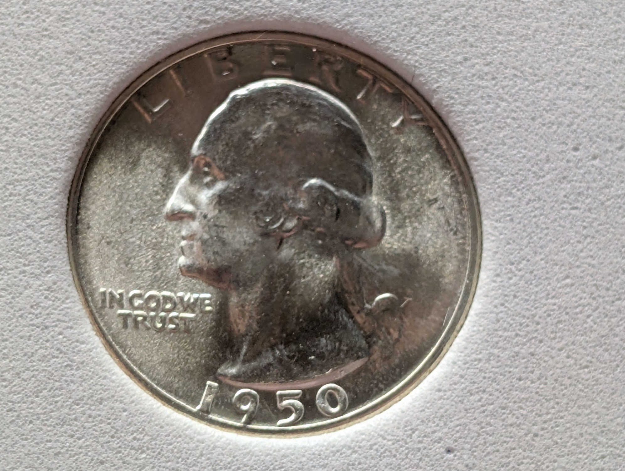 1950-D Washington 90% Silver Quarter - NCG Cert. MS68 (NOT NGC)