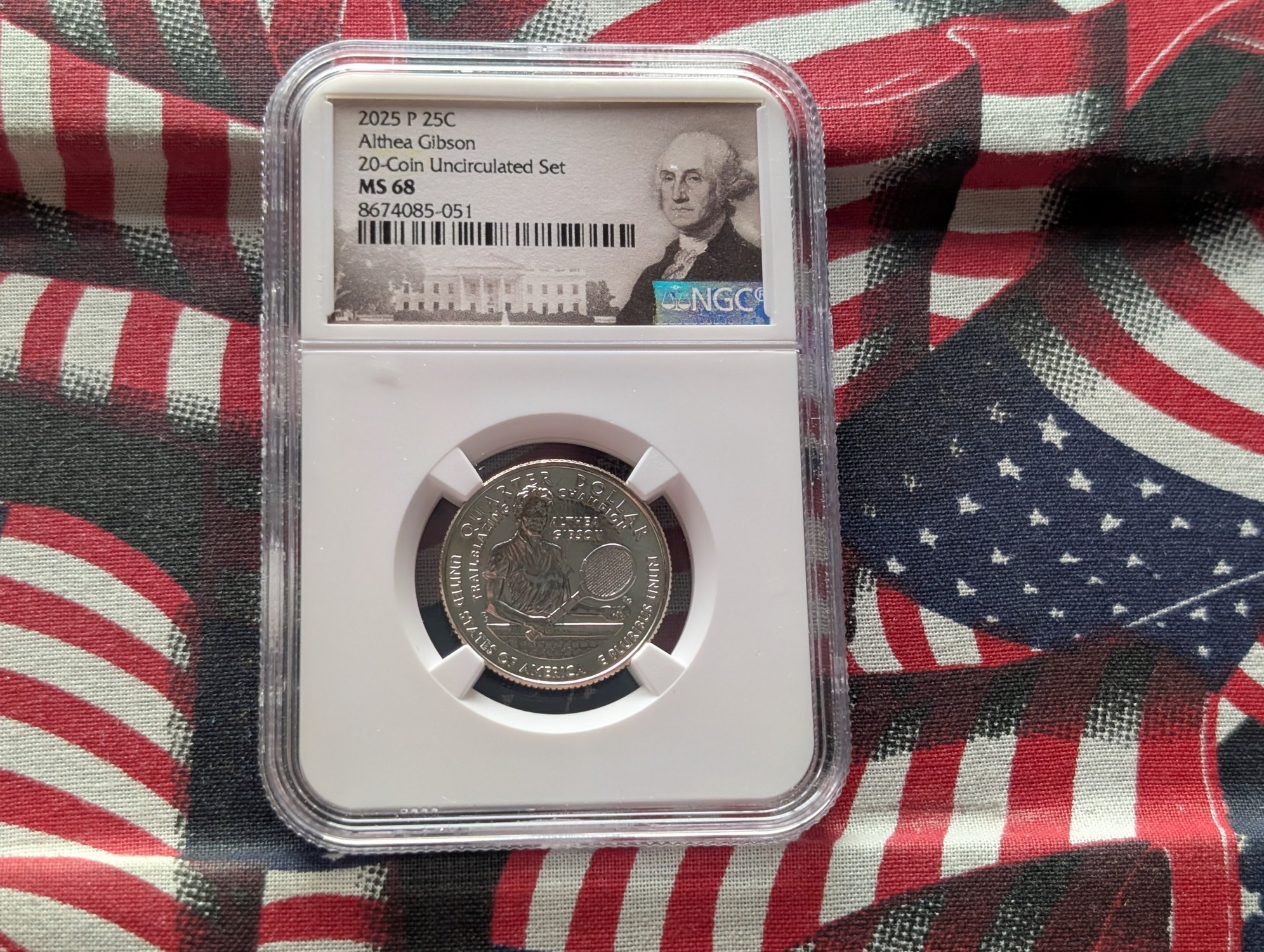 2025-P Althea Gibson Quarter - NGC MS68