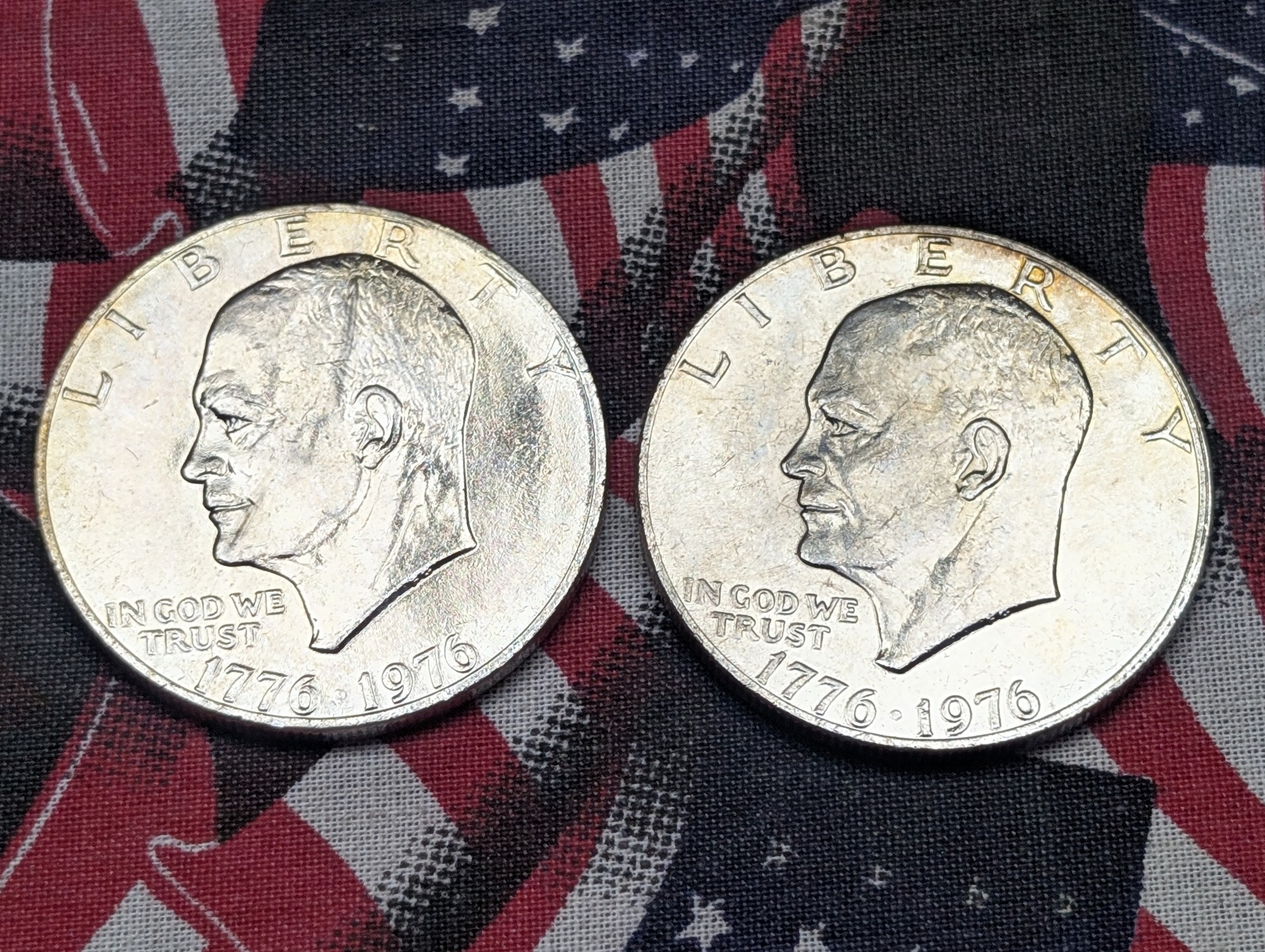 (4) 1776-1976 Eisenhower Bicentennial Dollars