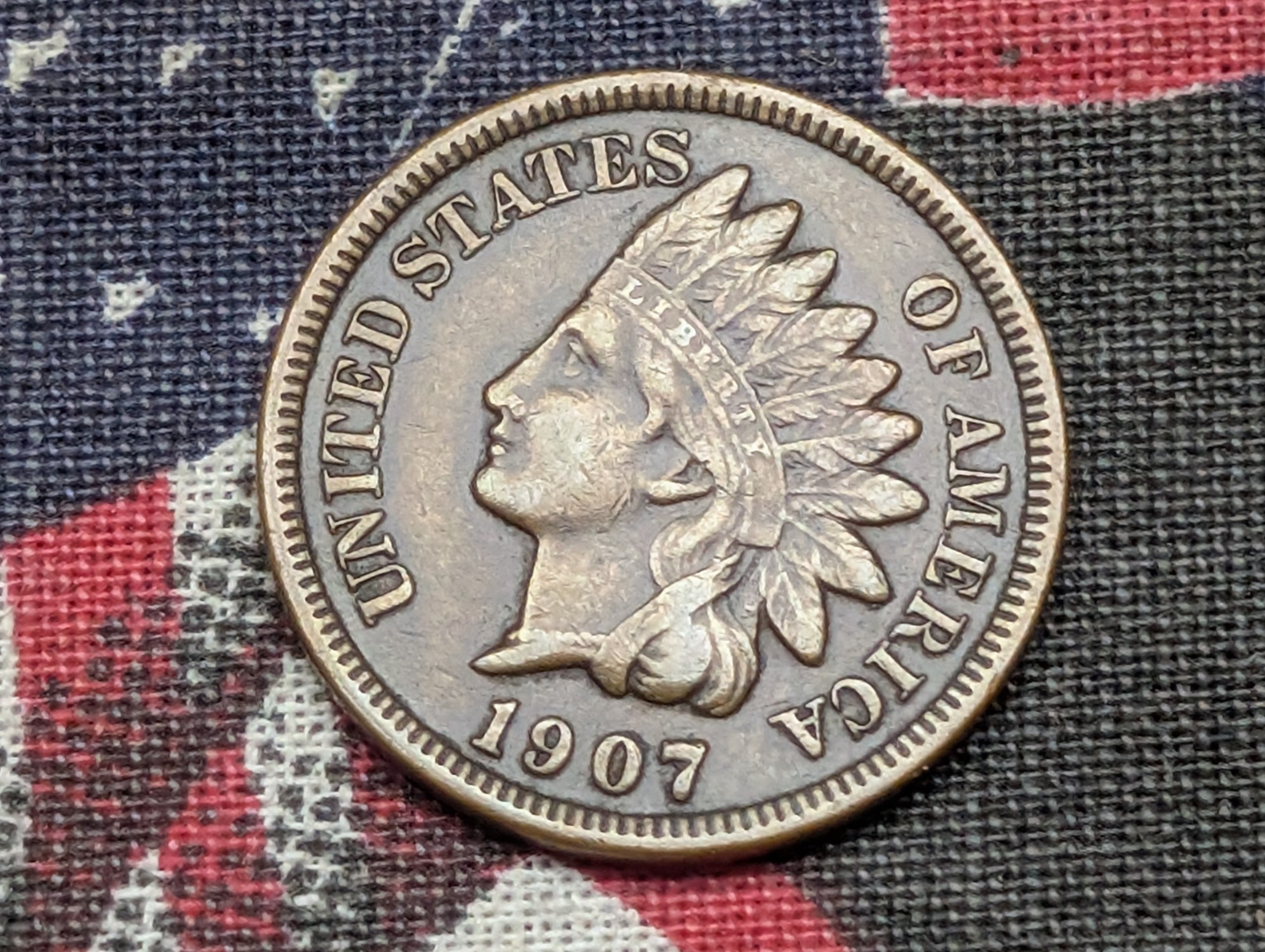 1907 Indian Head Cent - VF