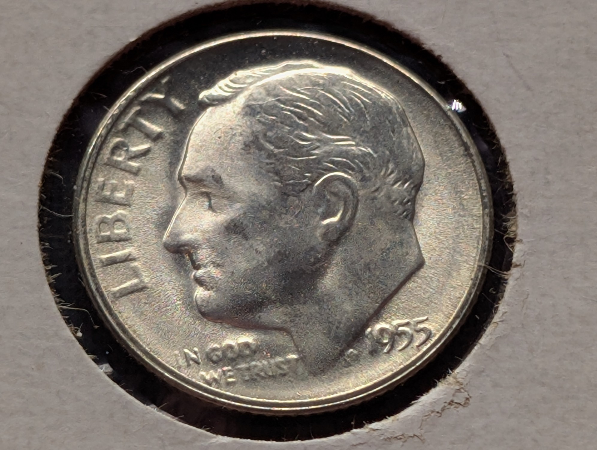 1955-S Roosevelt Dime, 90% Silver