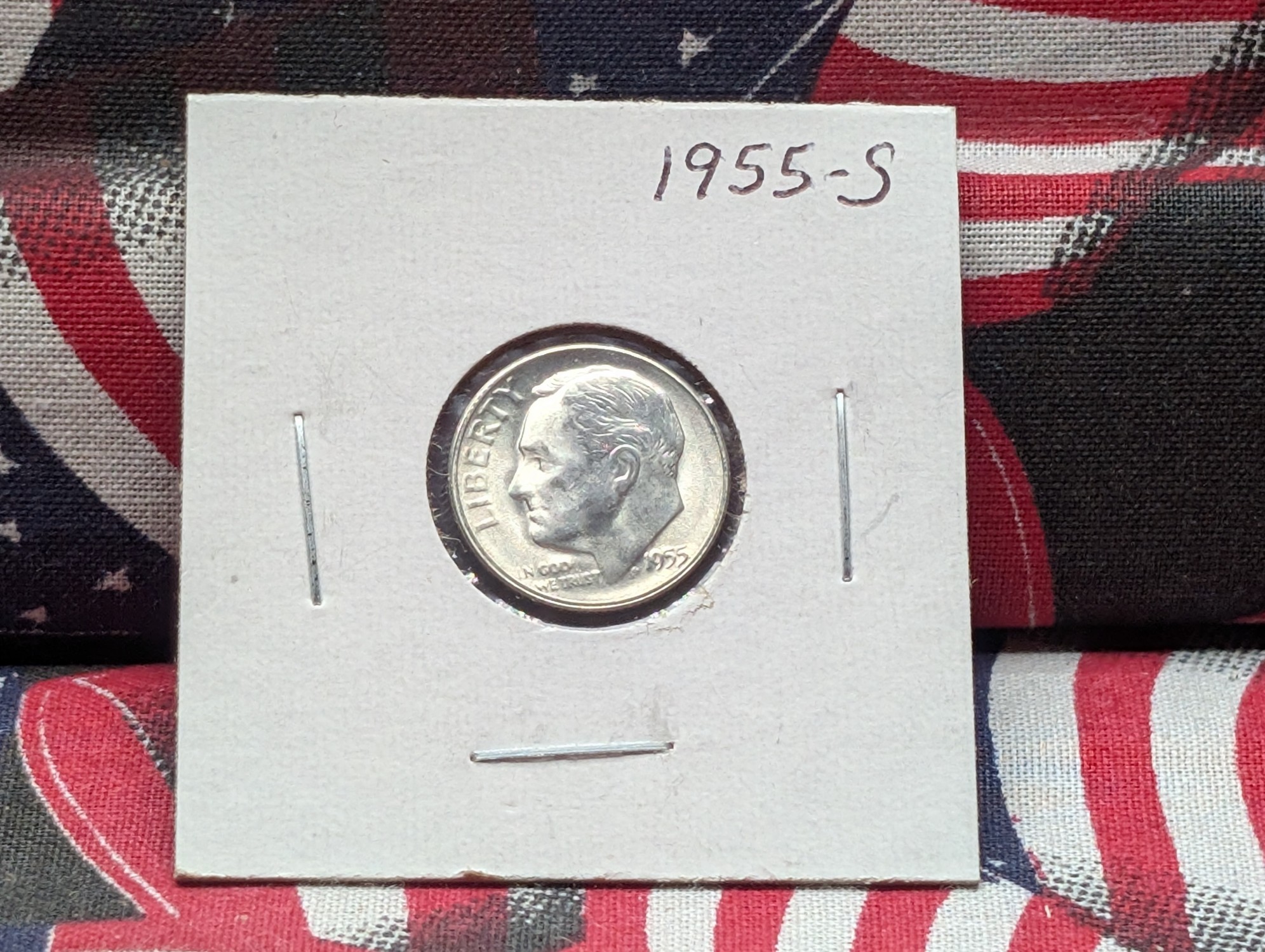 1955-S Roosevelt Dime, 90% Silver