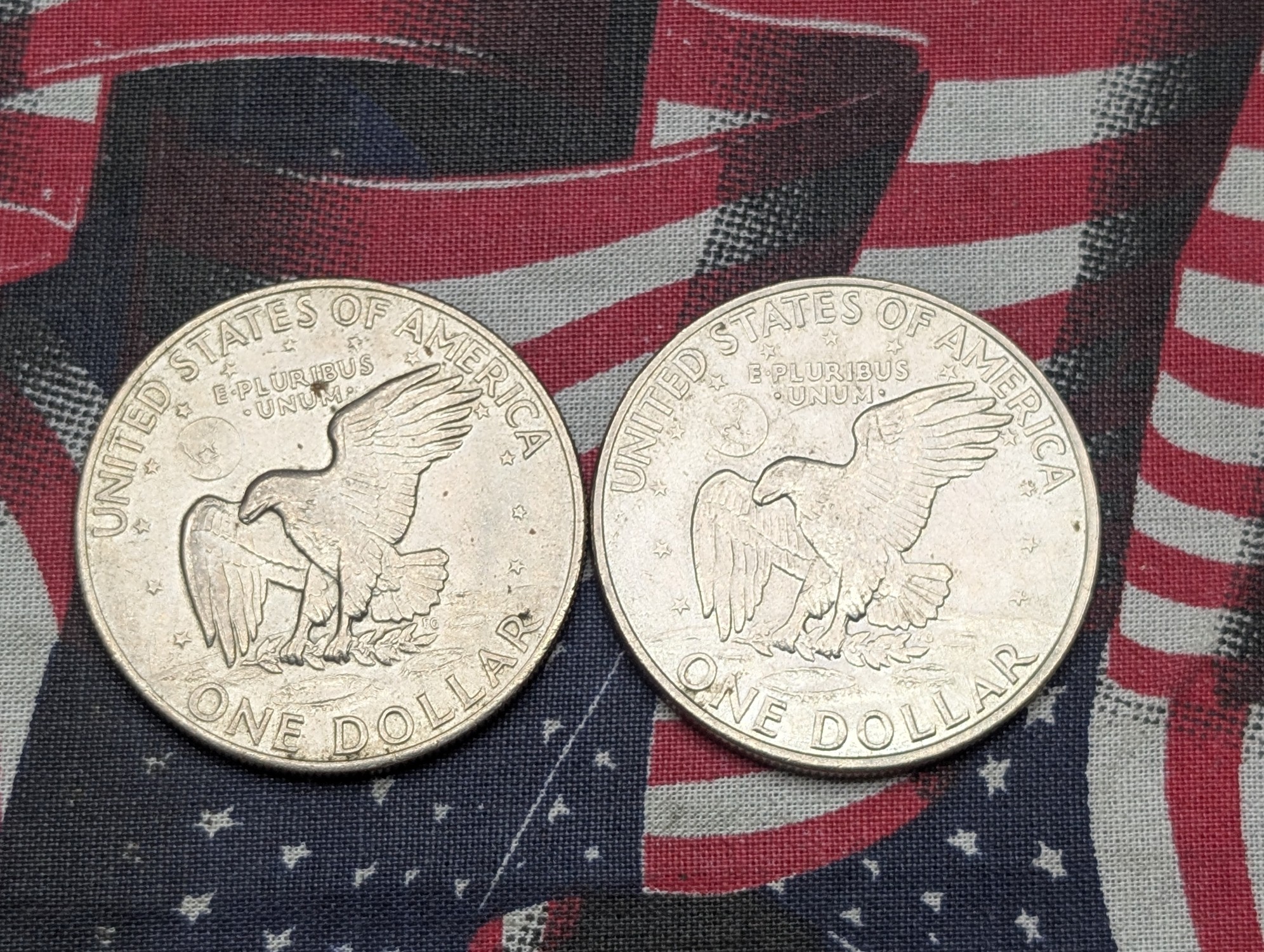 1972 P&D Eisenhower Dollars Clad