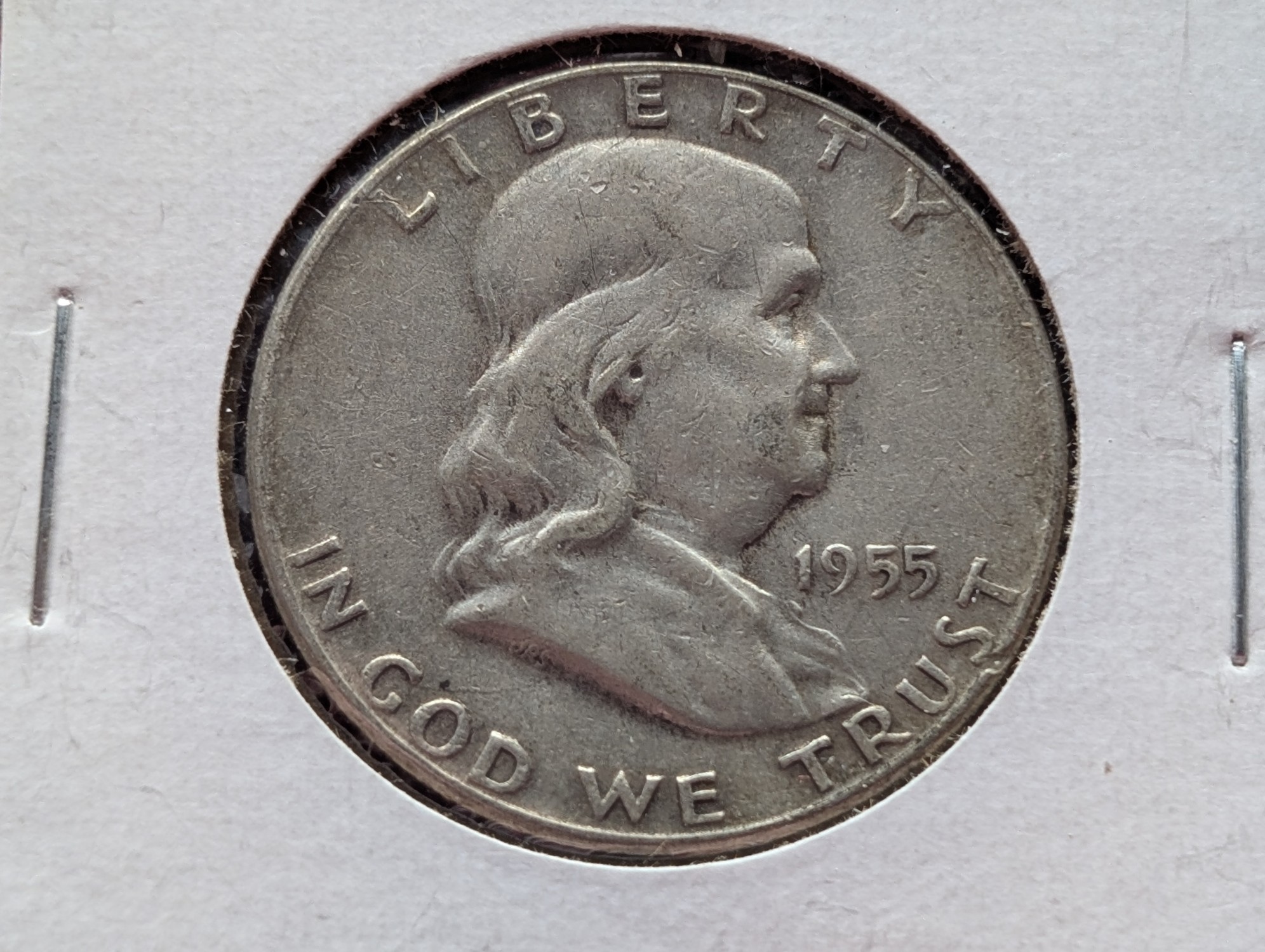 1955 Franklin 90% Silver Half Dollar