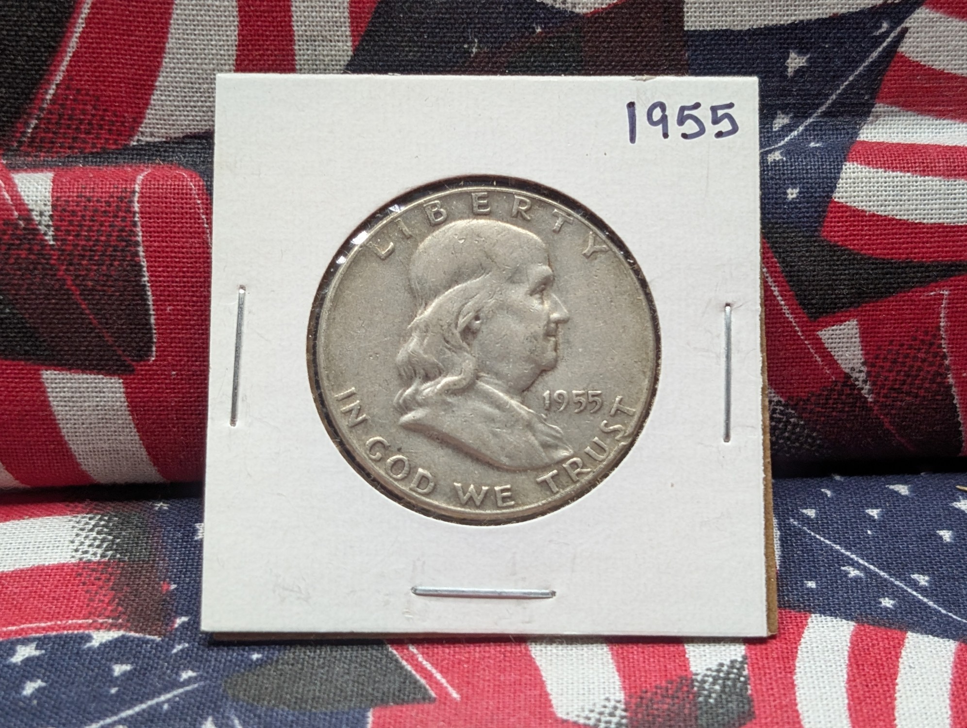1955 Franklin 90% Silver Half Dollar