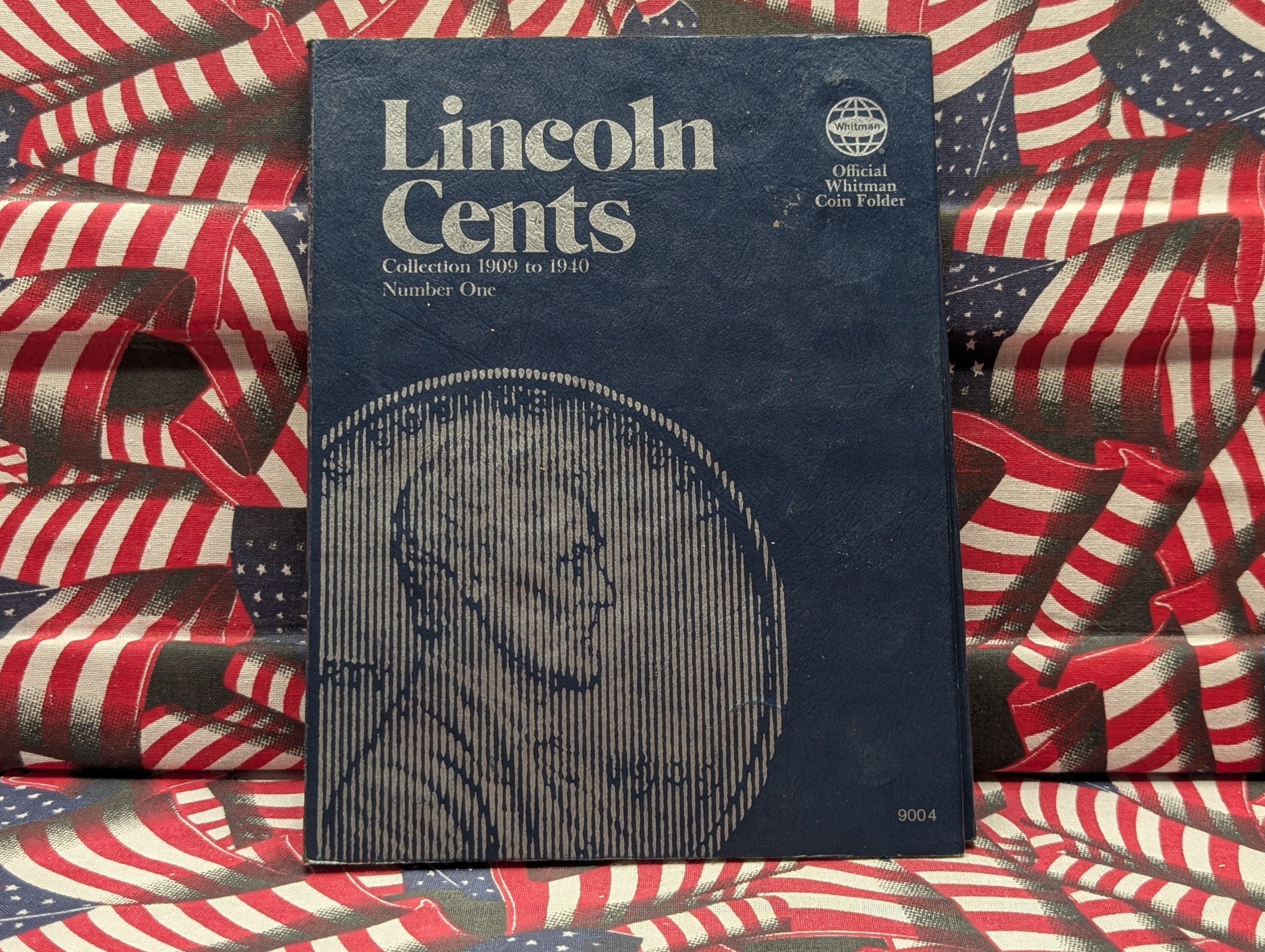 Whitman Lincoln Cent Folder, Partial Set, 73 Coins, 1909 VBD to 1940-S, Not Complete