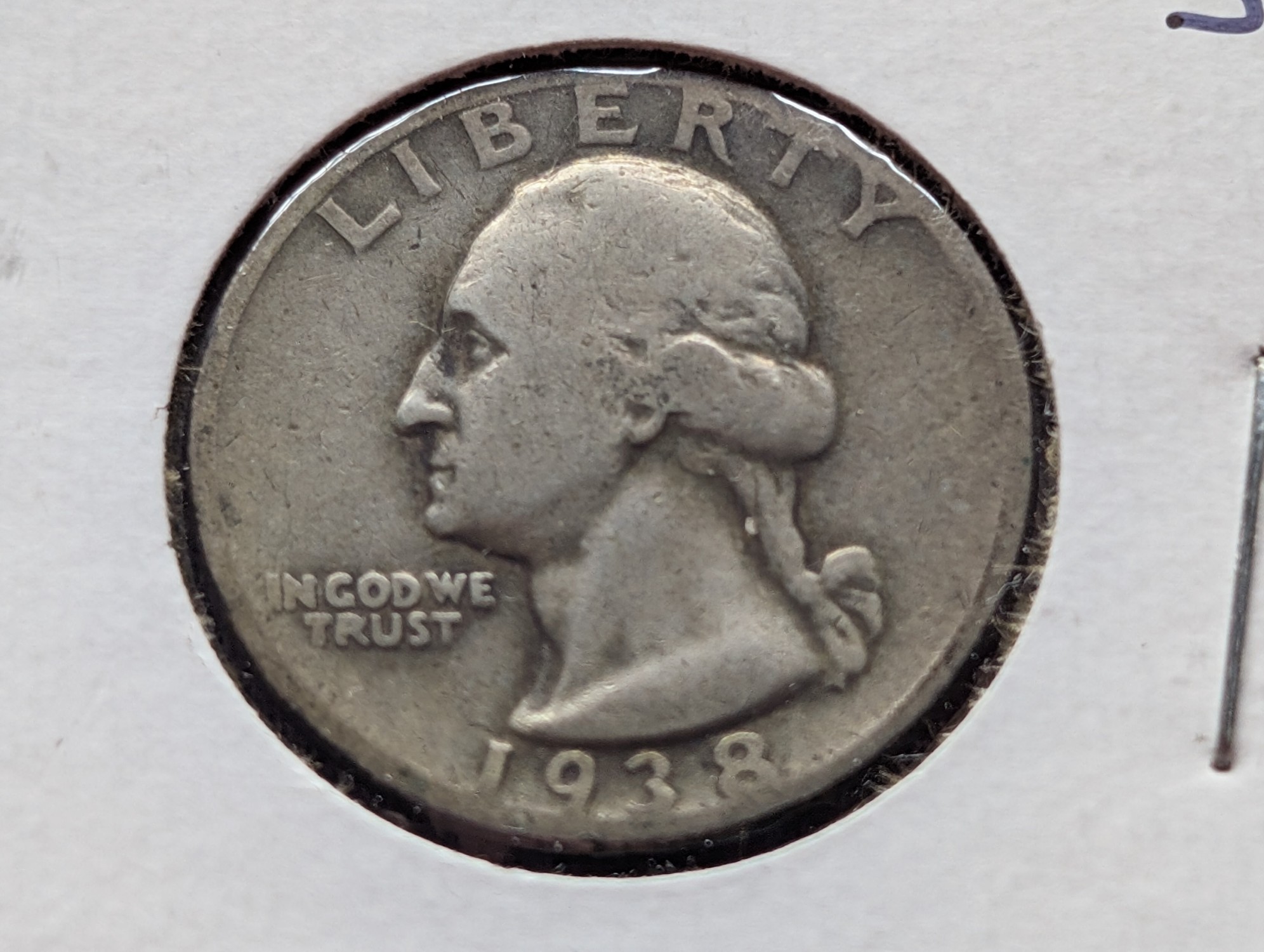 1938-S Washington Quarter, 90% Silver