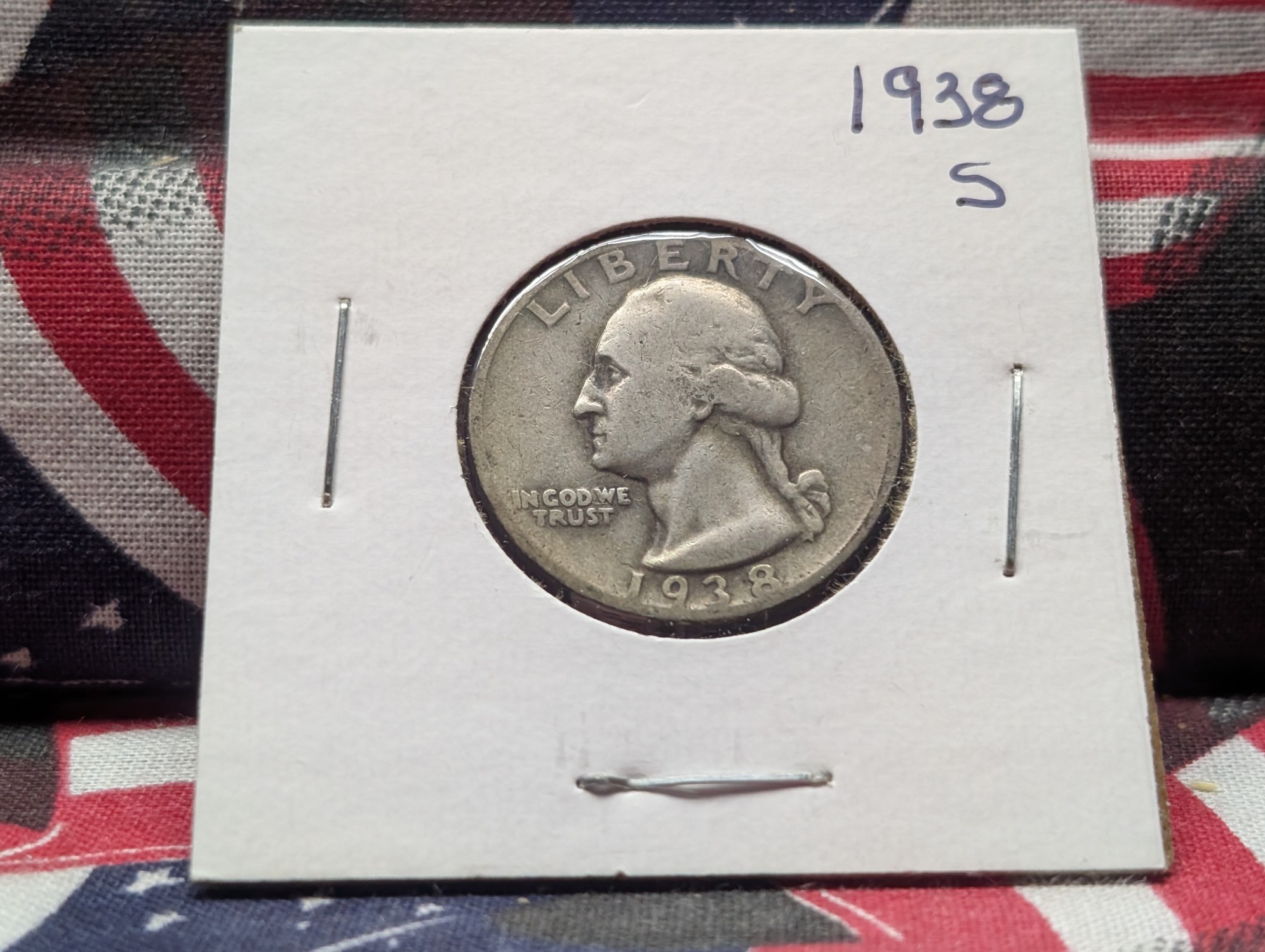 1938-S Washington Quarter, 90% Silver