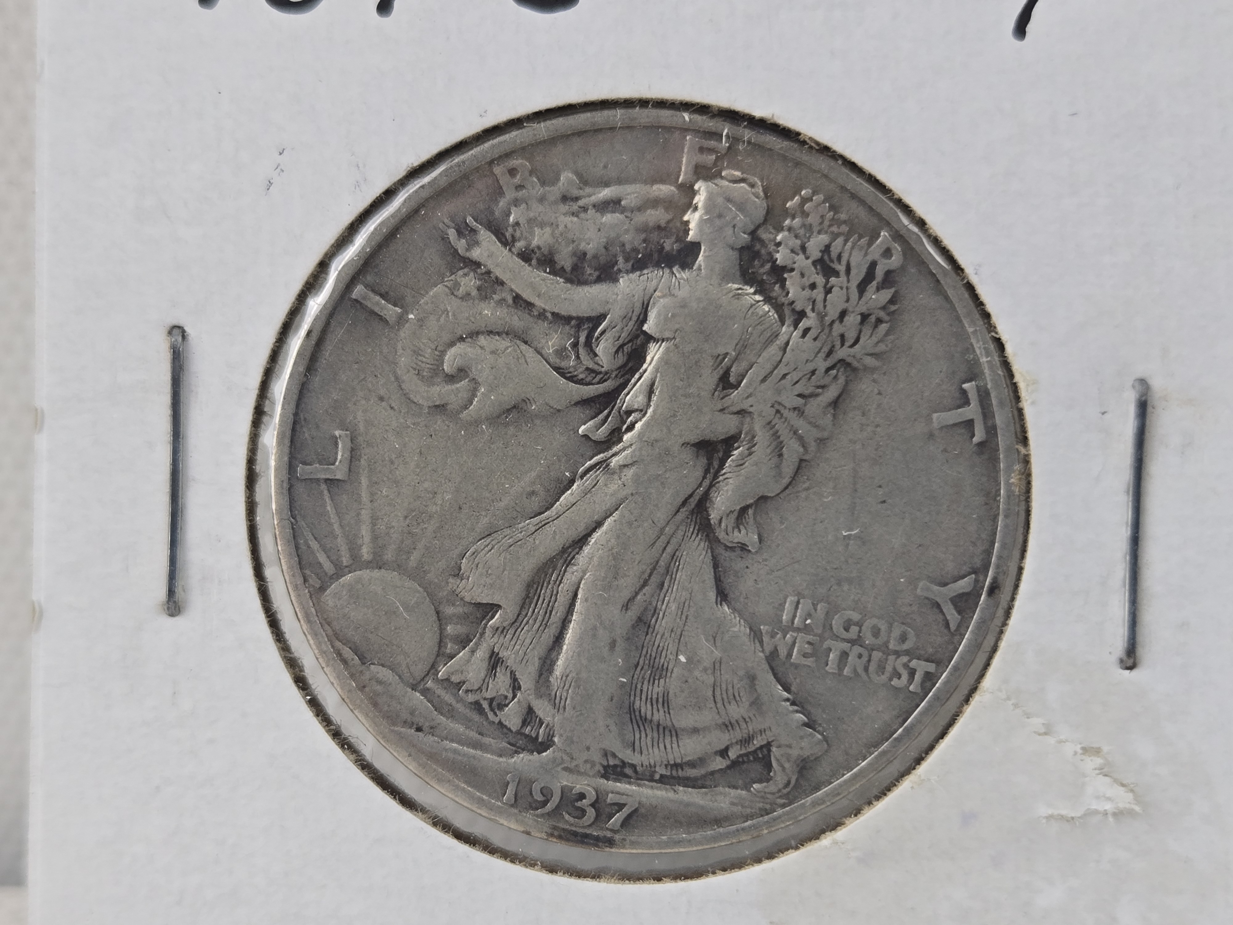 1937-S Walking Liberty 90% Silver Half Dollar